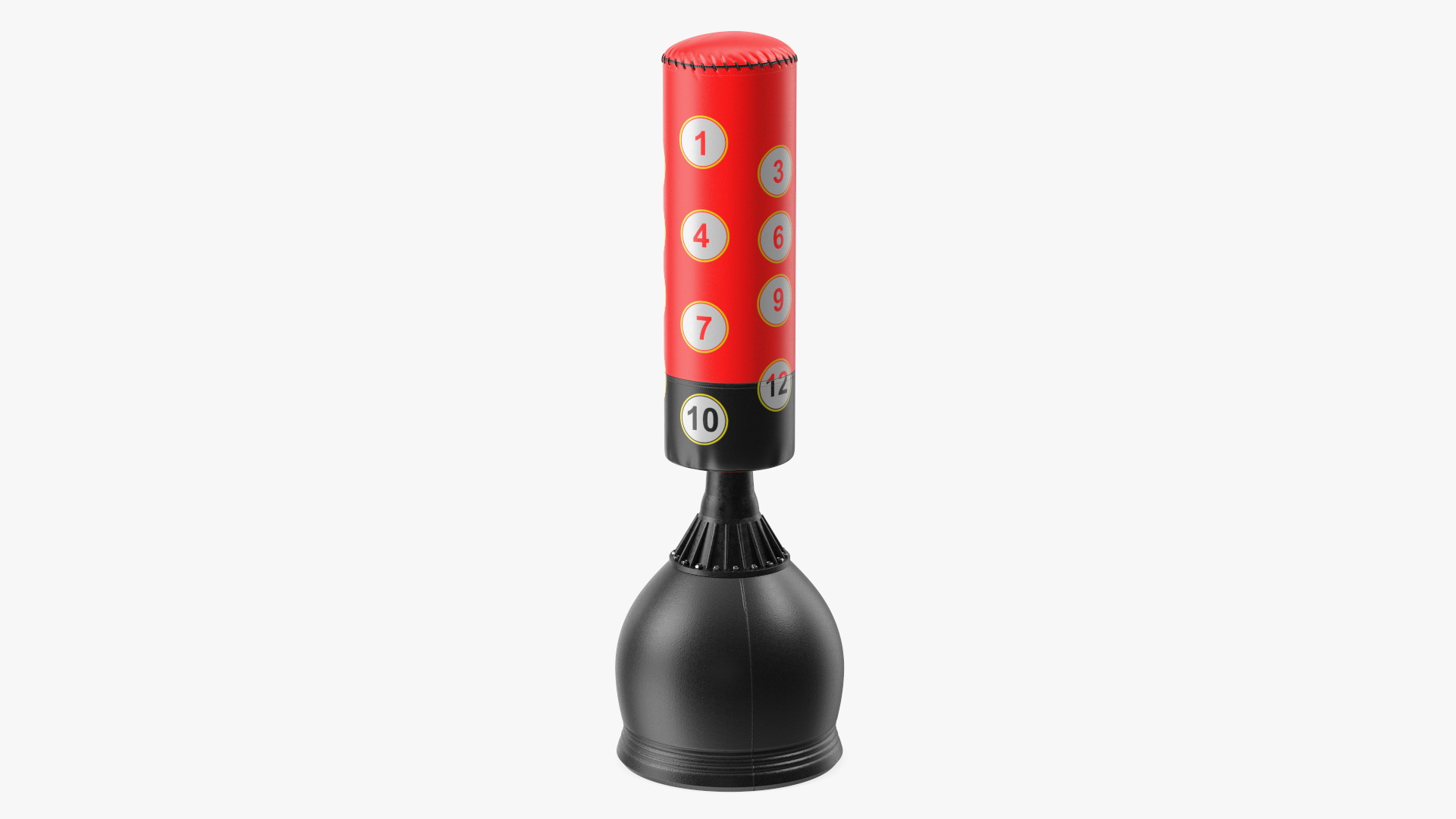 Free Standing Punch Bag Red 3D