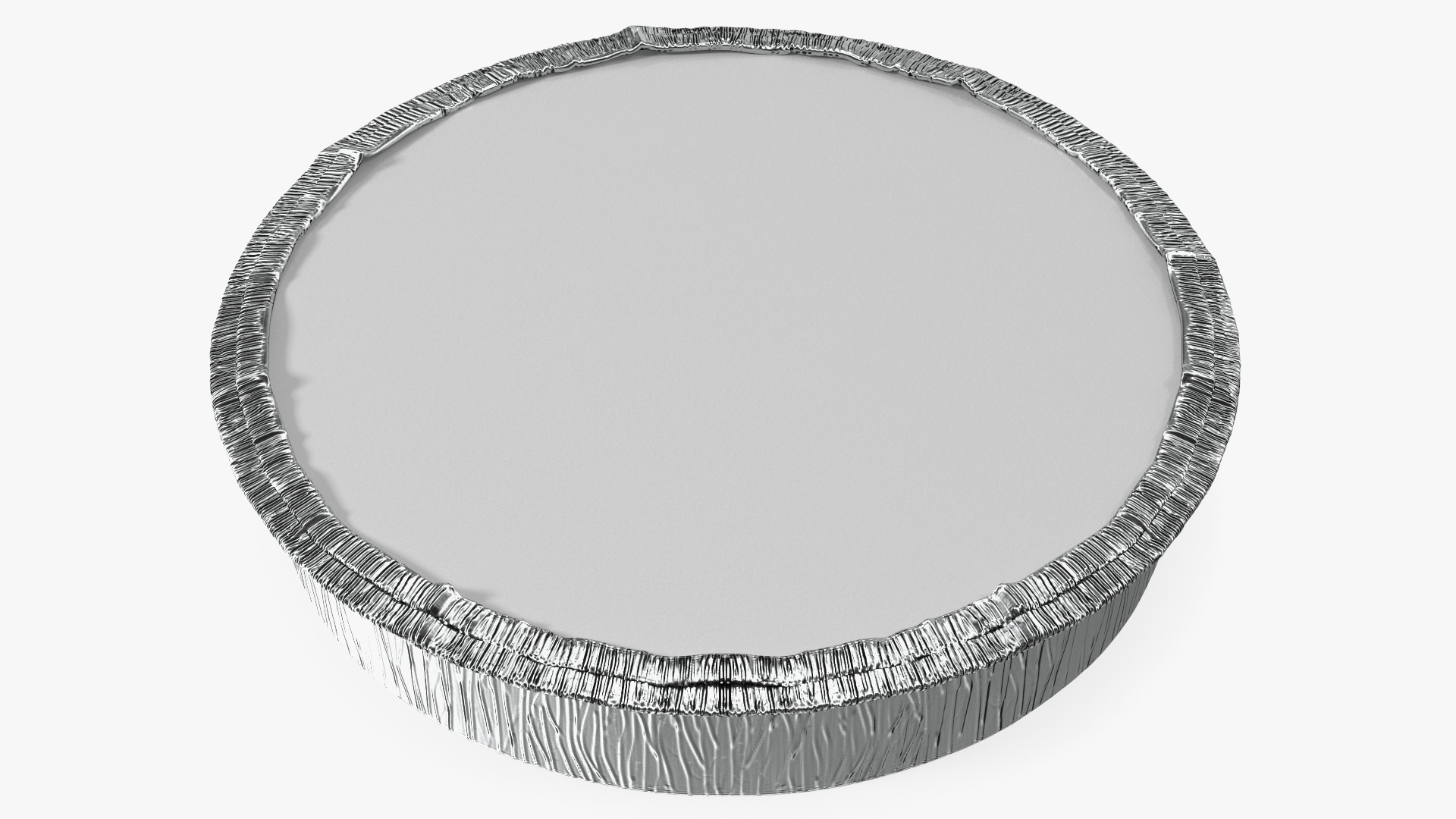 Round Disposable Aluminum Foil Pan 3D model