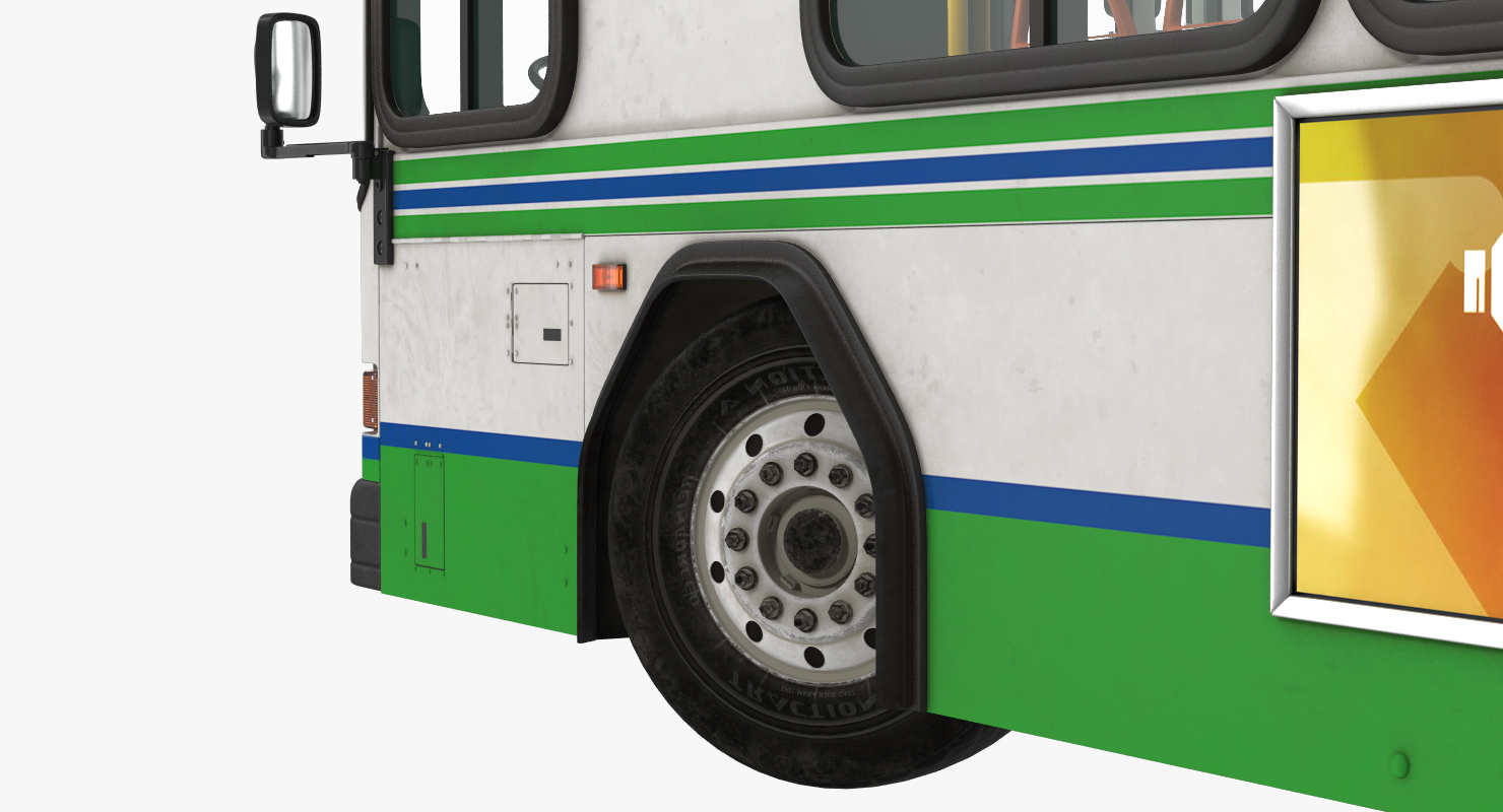 Gillig Low Floor Advantage Bus Rigged 3D