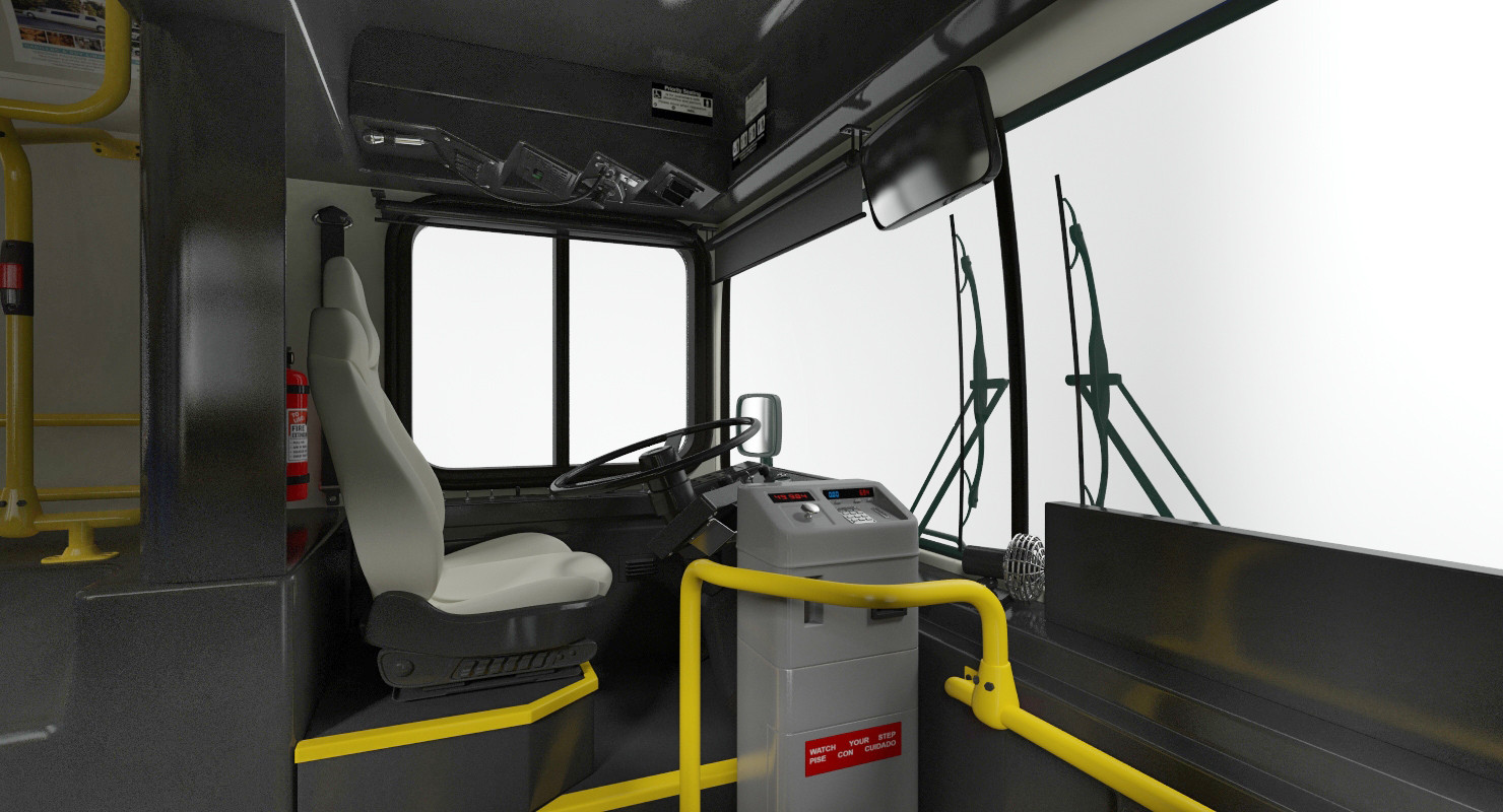 Gillig Low Floor Advantage Bus Rigged 3D
