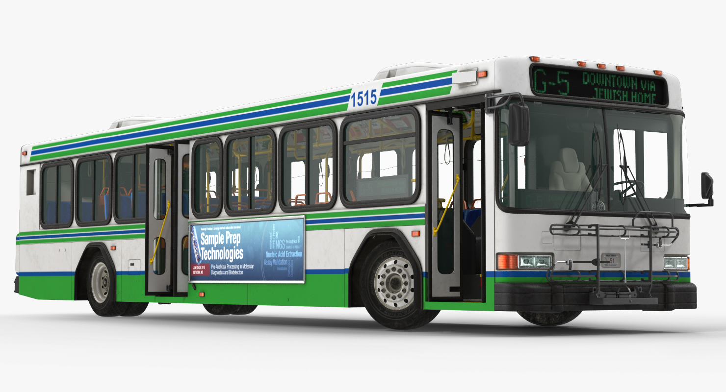 Gillig Low Floor Advantage Bus Rigged 3D