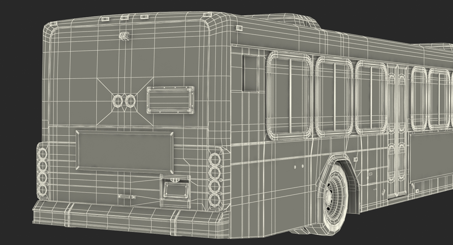 Gillig Low Floor Advantage Bus Rigged 3D