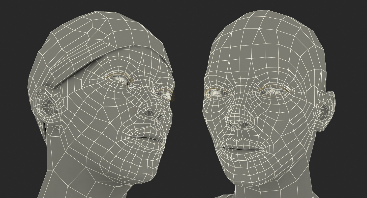 African American Female Doctor Rigged 3D