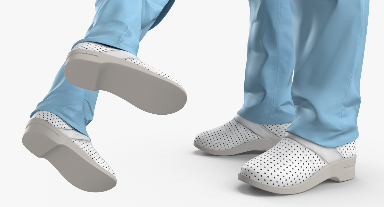 African American Female Doctor Rigged 3D