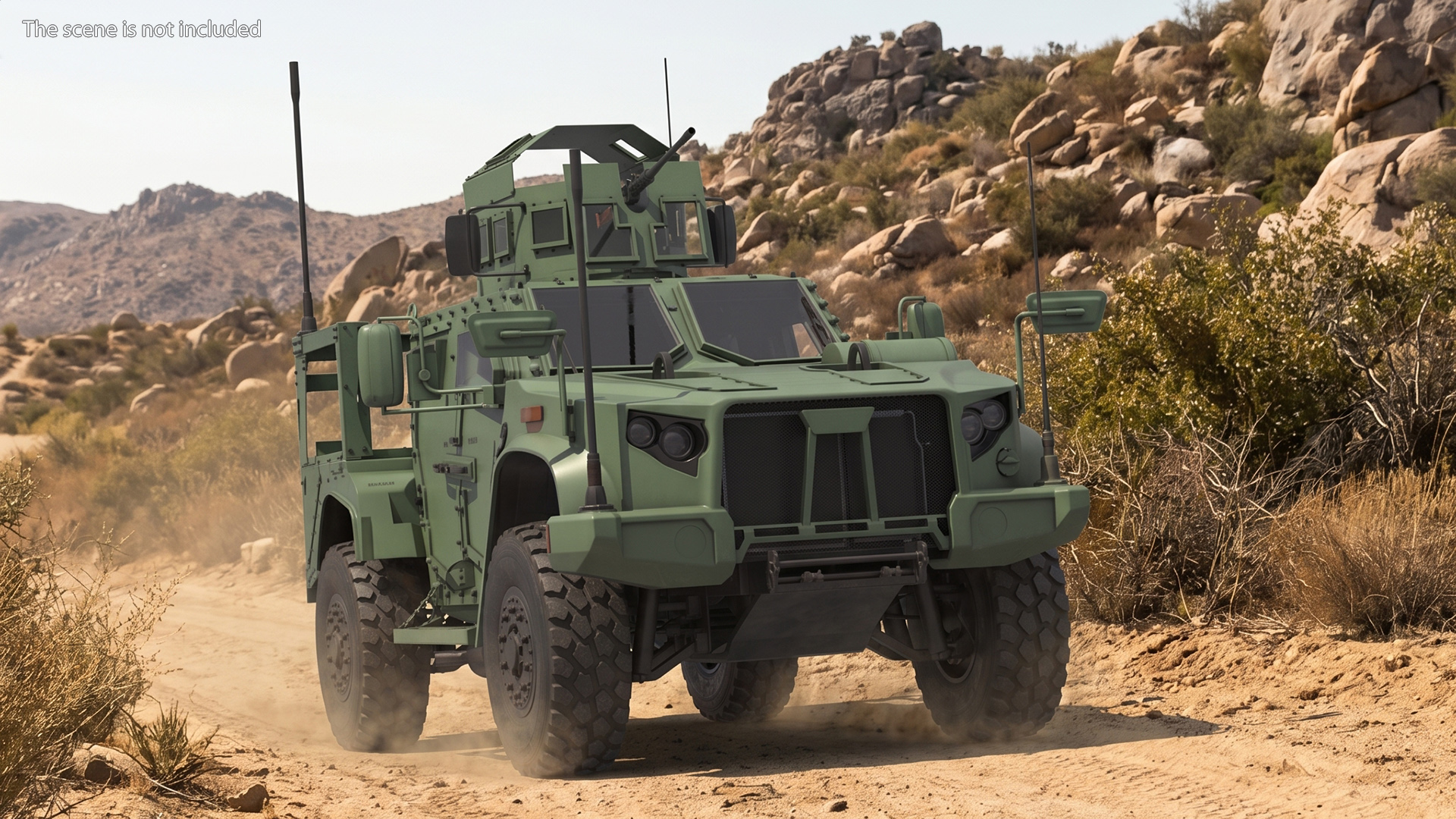 Patrol Car with Protected Gun Mount - view 3