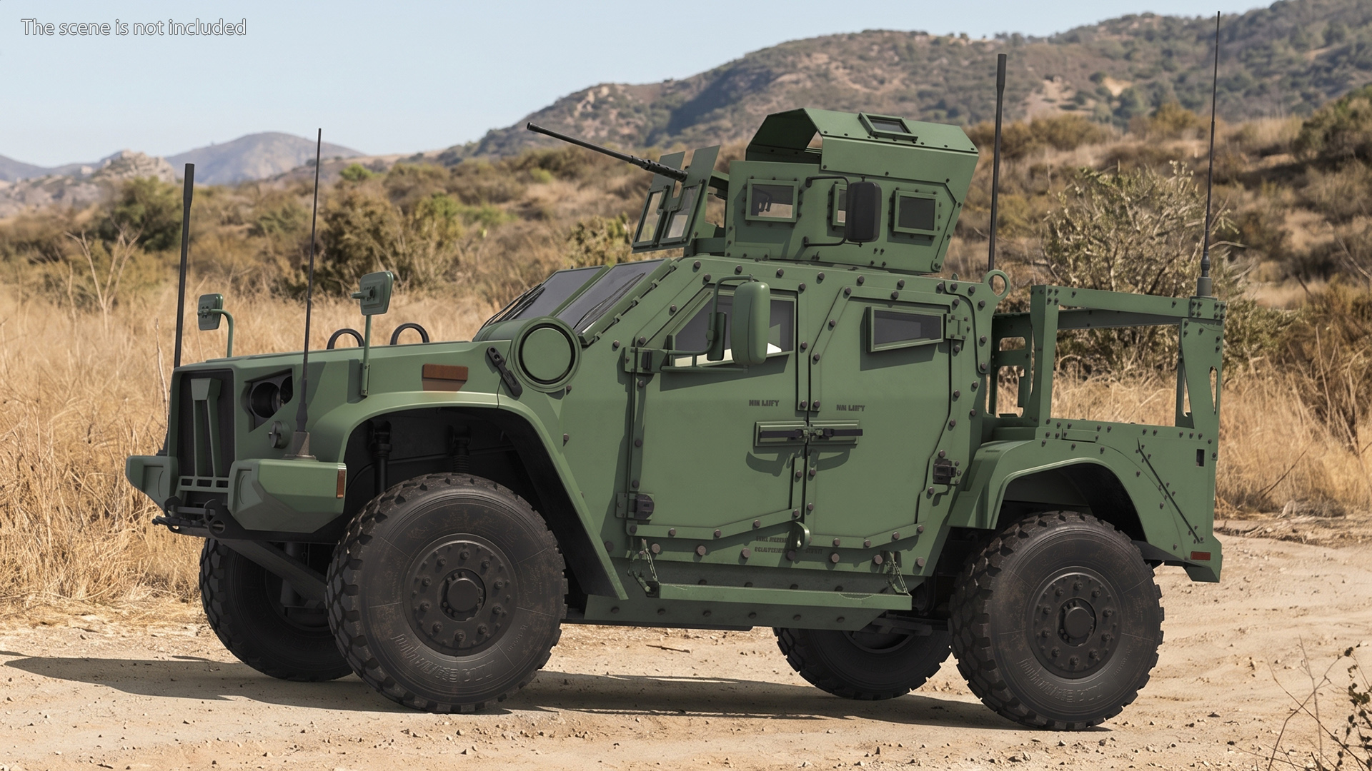 Patrol Car with Protected Gun Mount - view 2