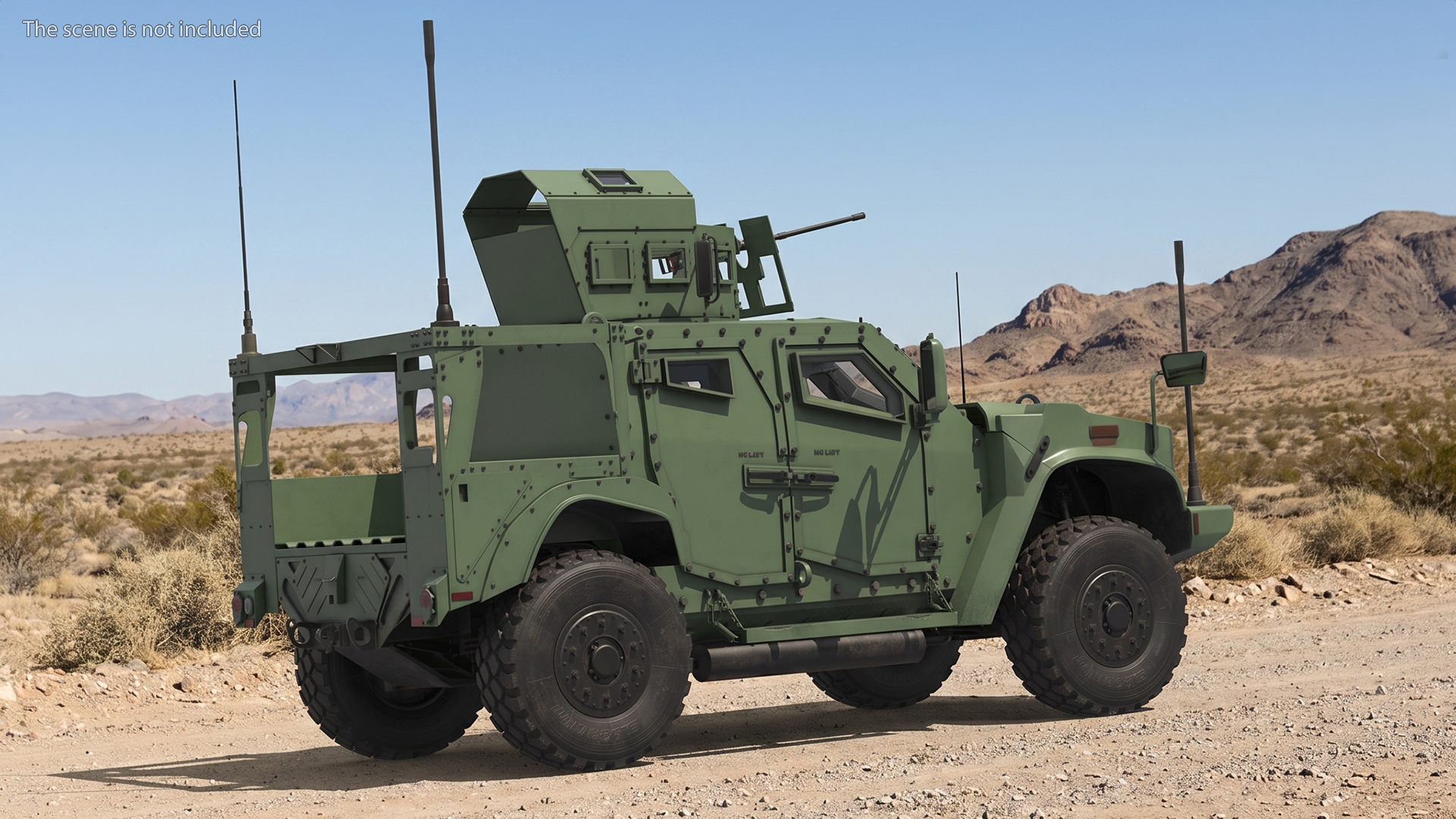 Patrol Car with Protected Gun Mount - view 4