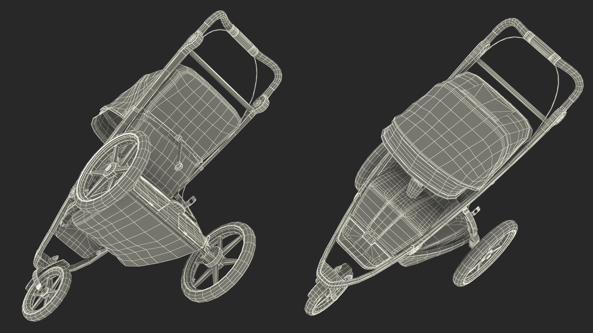 3D Thule Urban Glide 2 Stroller model