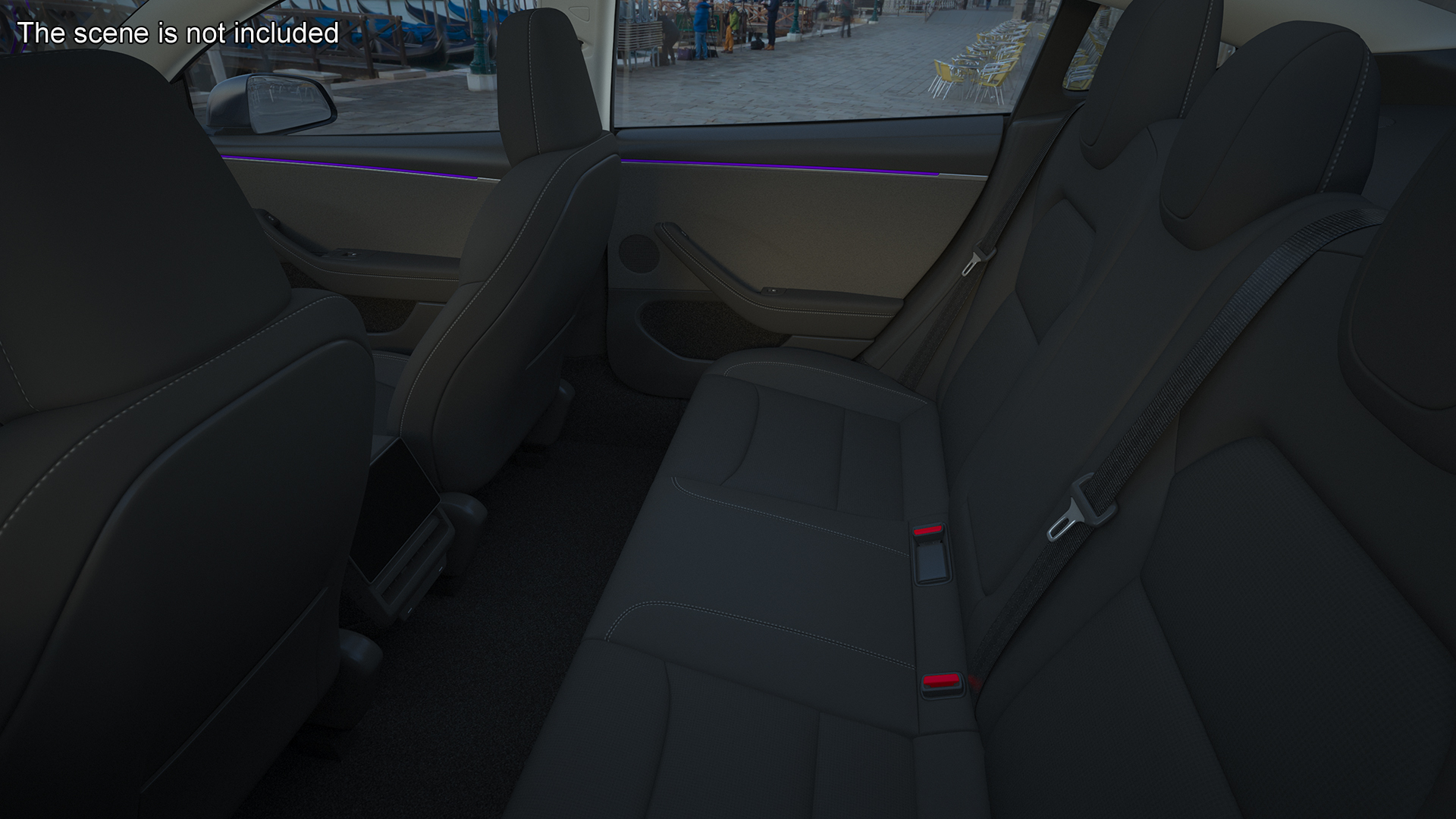 Tesla Model 3 2024 Stealth Grey Rigged for Cinema 4D 3D