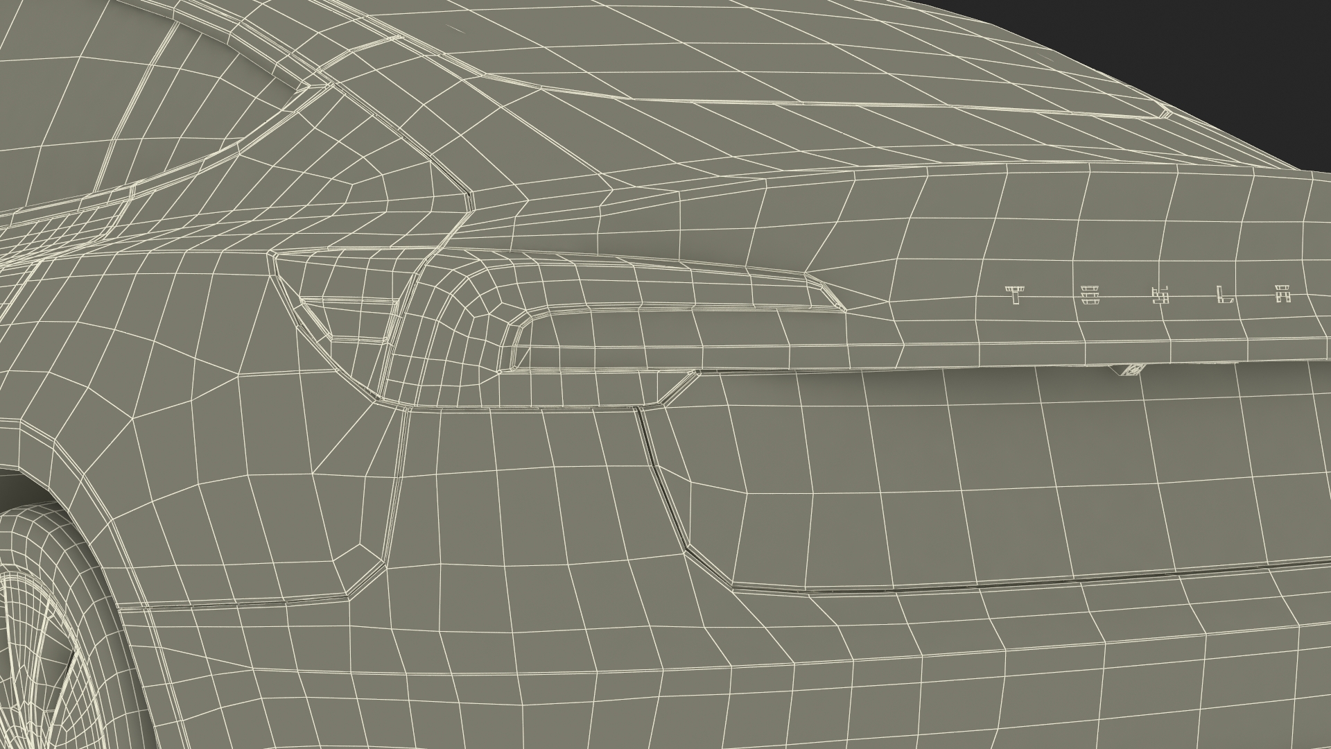Tesla Model 3 2024 Stealth Grey Rigged for Cinema 4D 3D