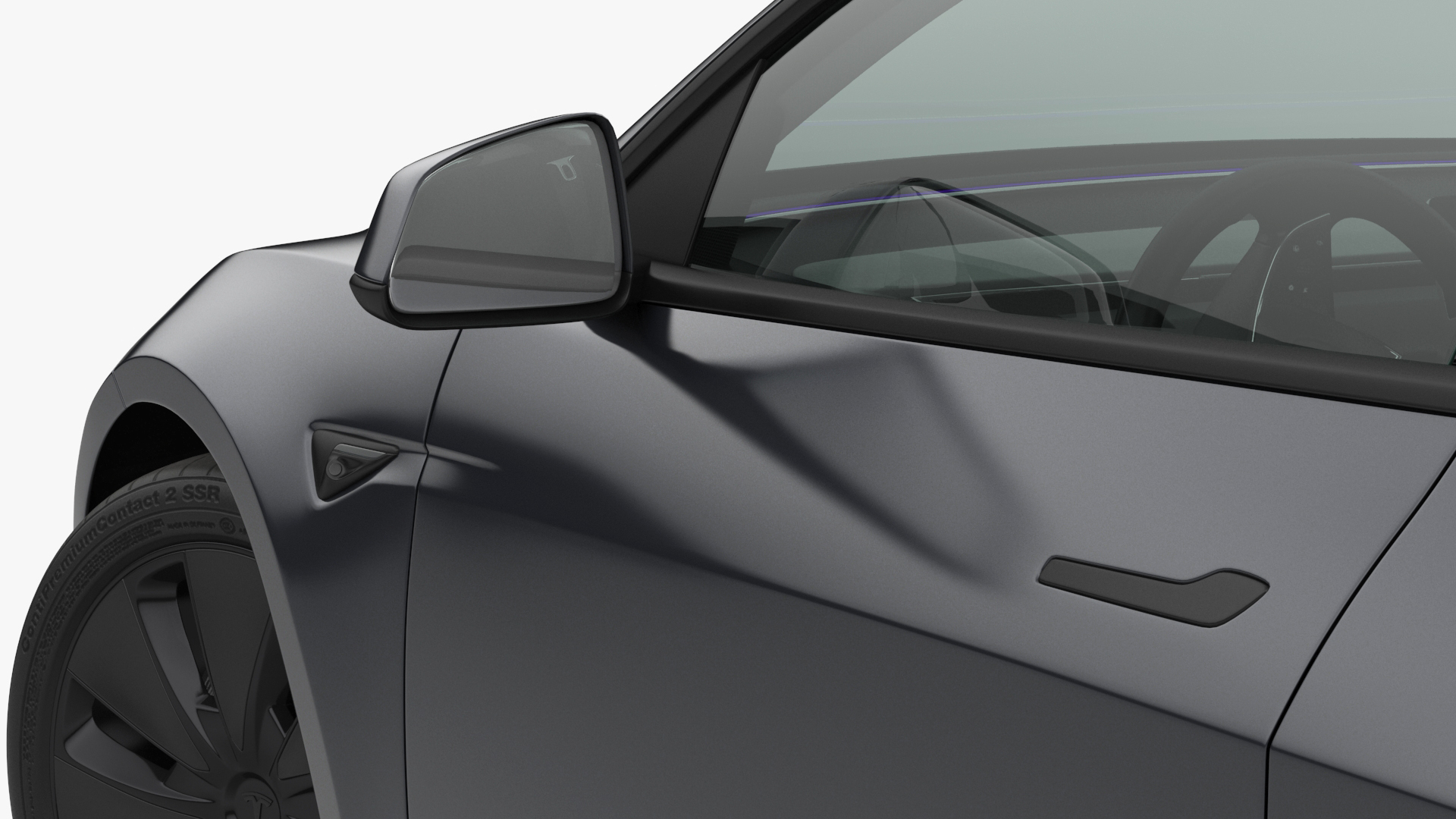 Tesla Model 3 2024 Stealth Grey Rigged for Cinema 4D 3D