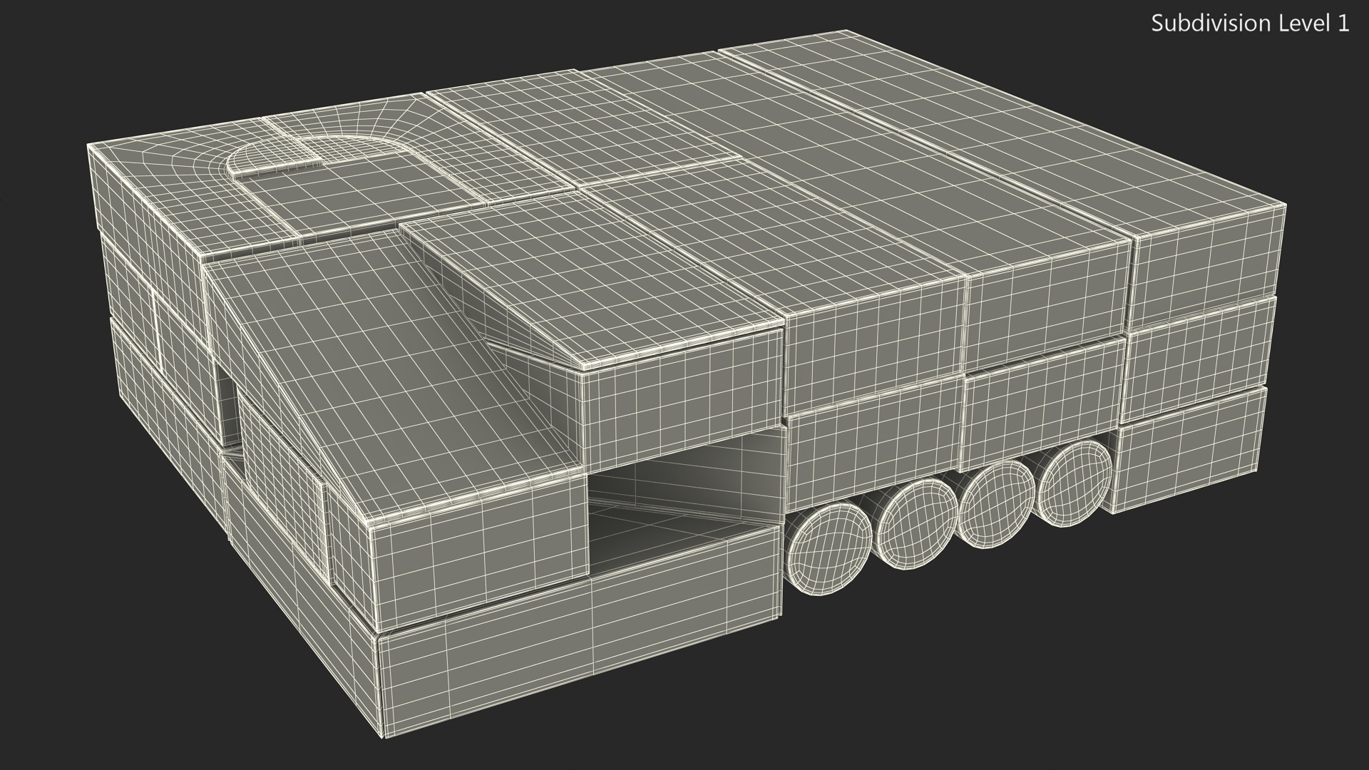 3D Wooden Constructor Colored