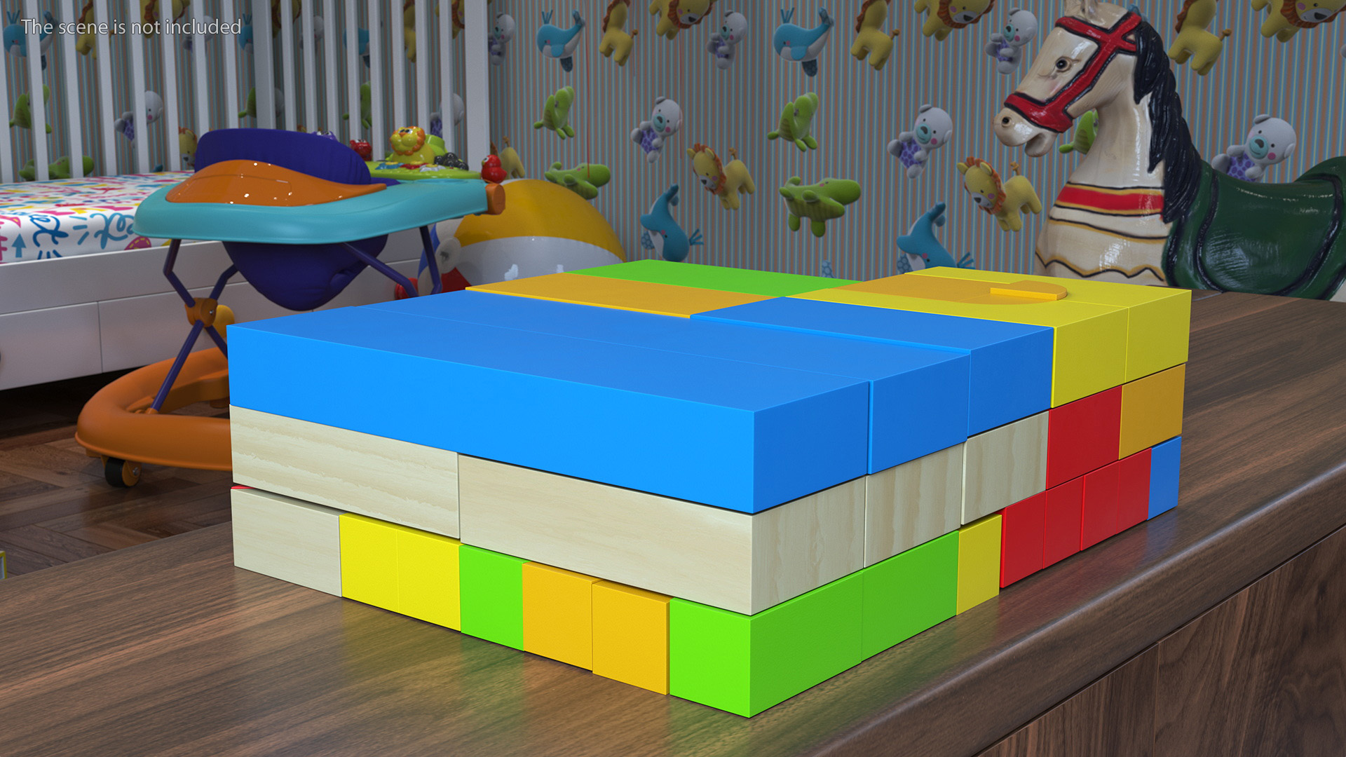 3D Wooden Constructor Colored