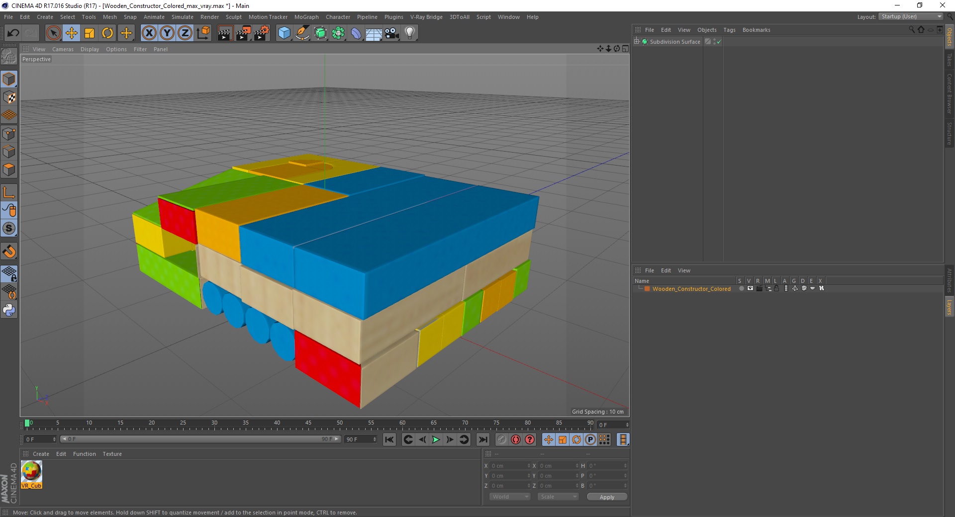 3D Wooden Constructor Colored
