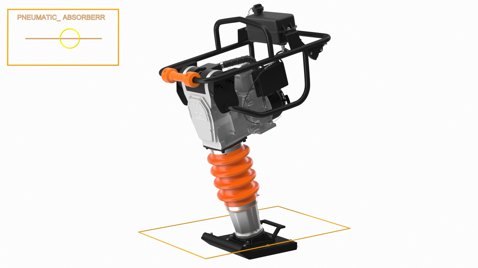 WEN 56040 Tamping Rammer Clean Rigged 3D