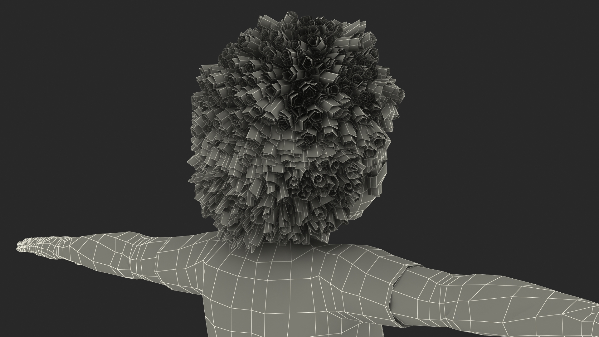 Black Child Girl Home Style Rigged 3D model
