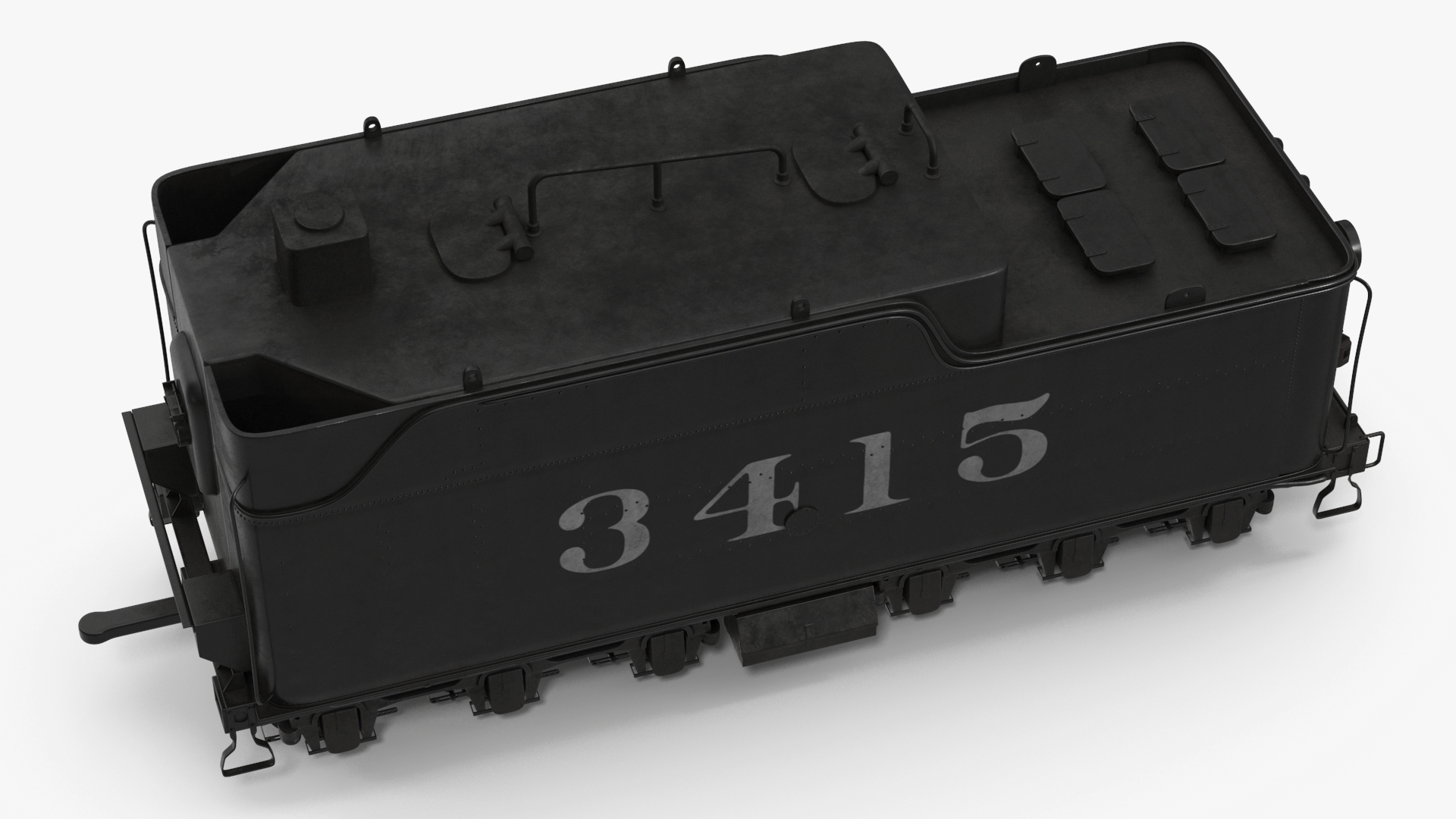 3D Steam Locomotive Tender model