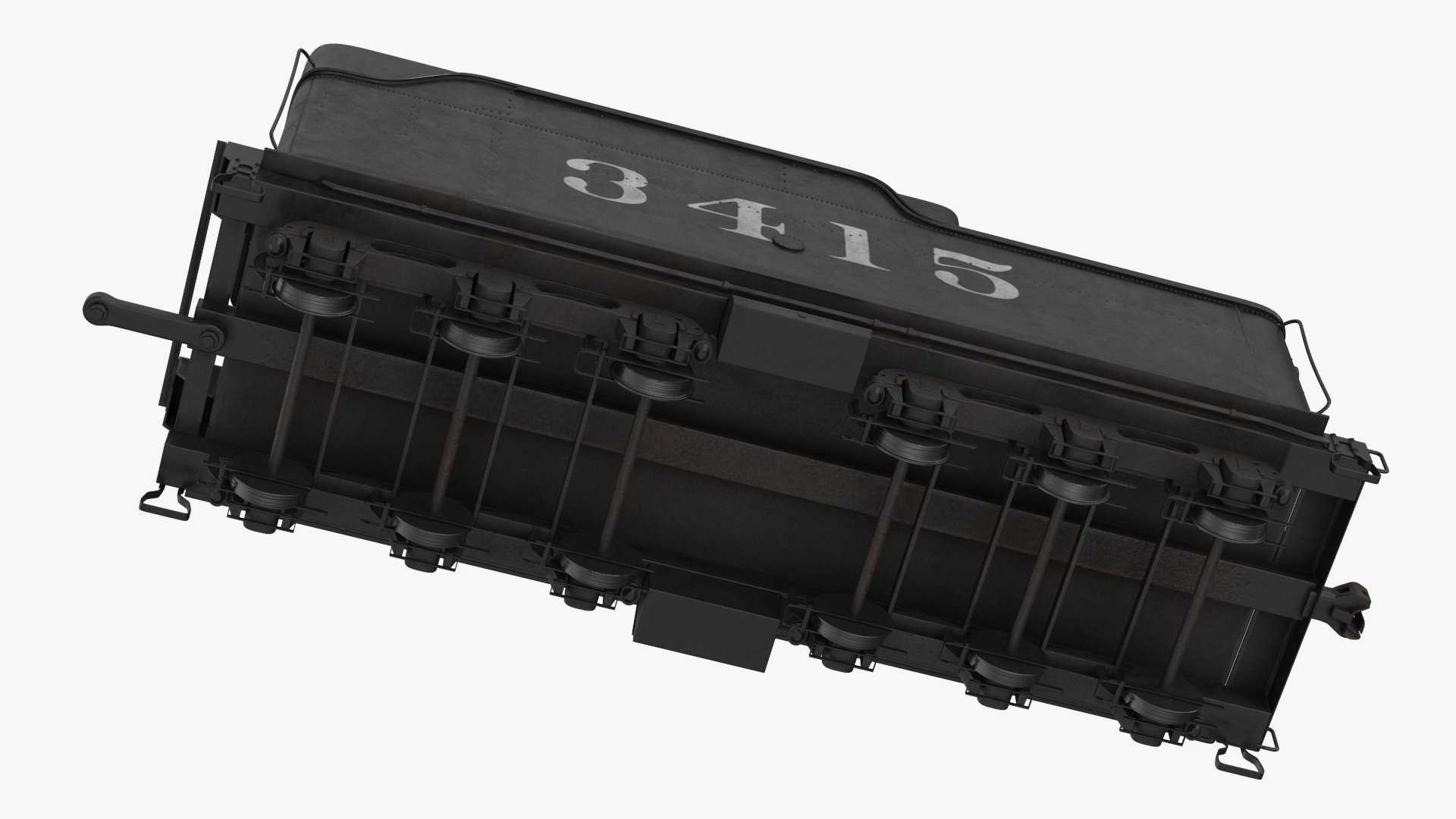 3D Steam Locomotive Tender model