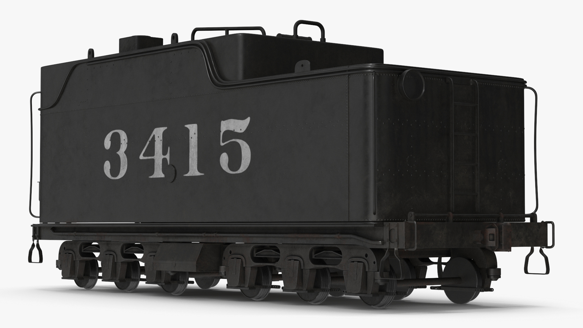 3D Steam Locomotive Tender model