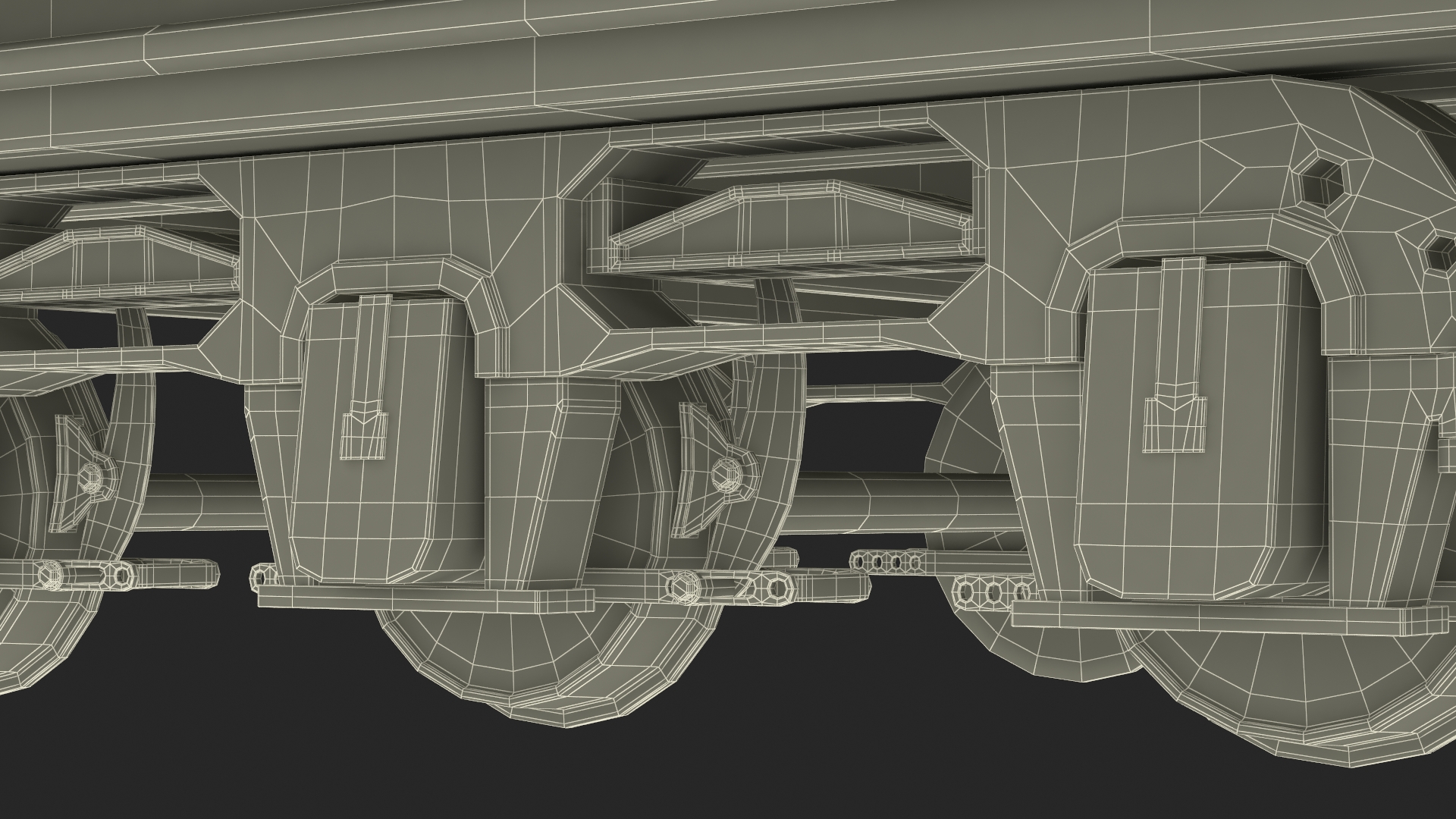 3D Steam Locomotive Tender model