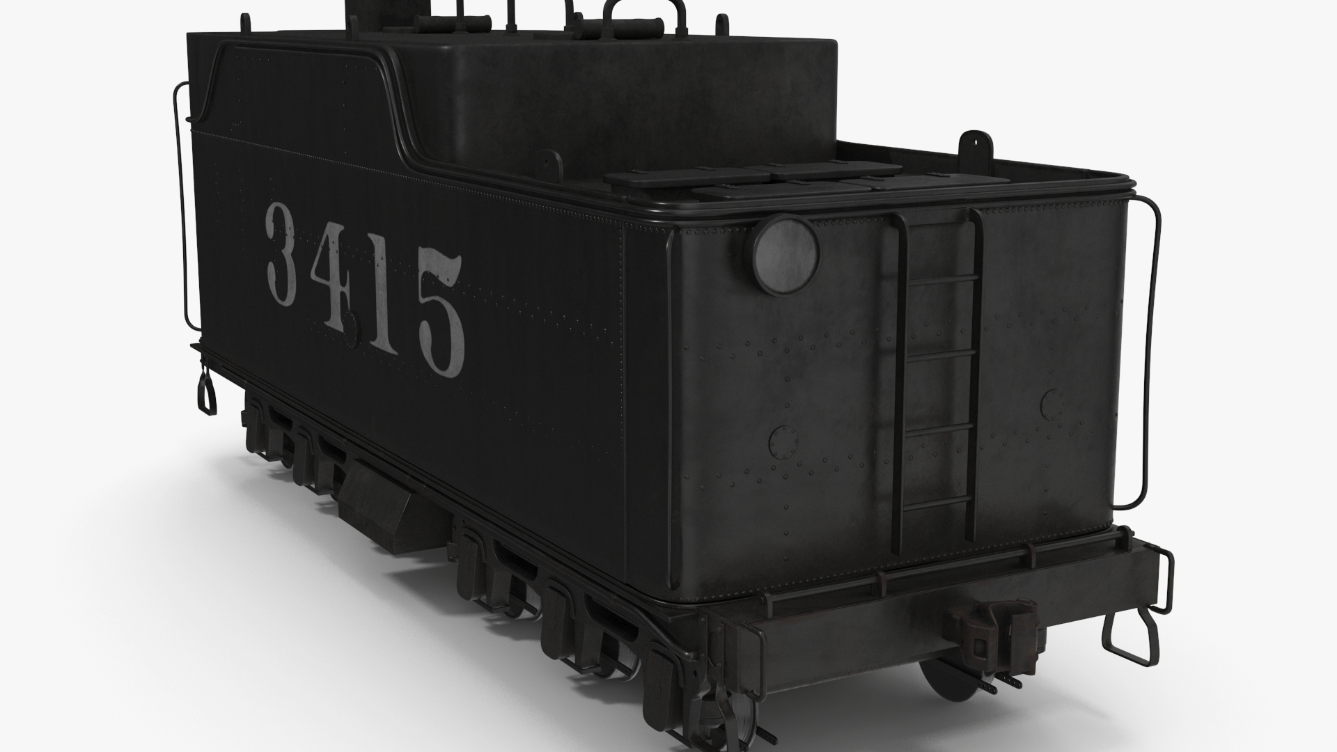 3D Steam Locomotive Tender model