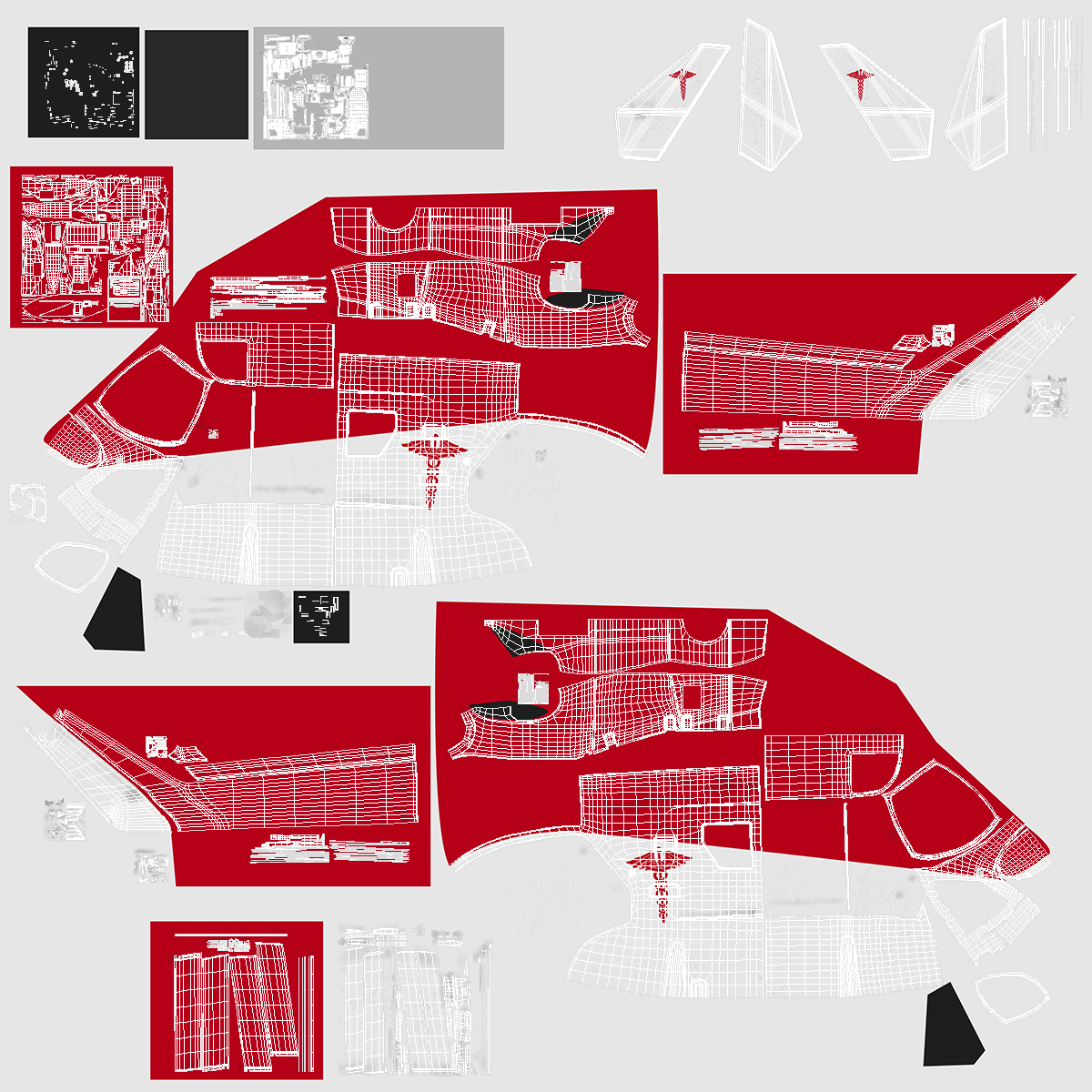 3D model Kawasaki BK 117 Air Ambulance Helicopter