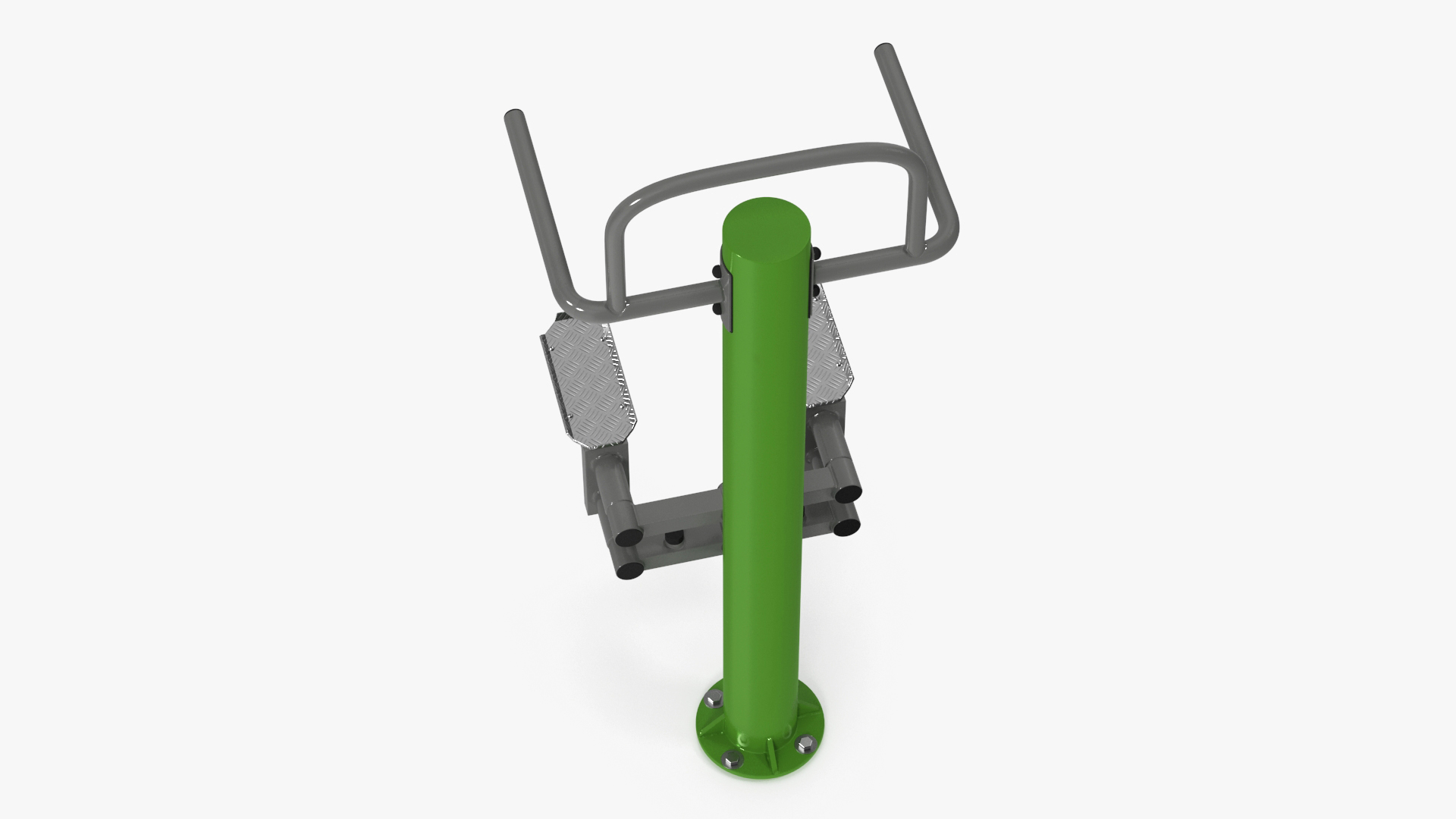 Outdoor Stepper Fitness Equipment Green 3D model