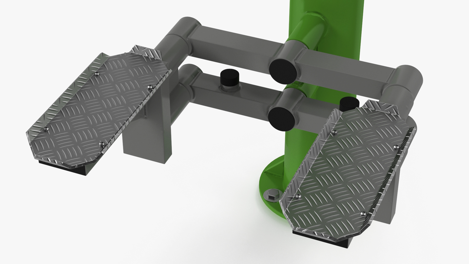 Outdoor Stepper Fitness Equipment Green 3D model
