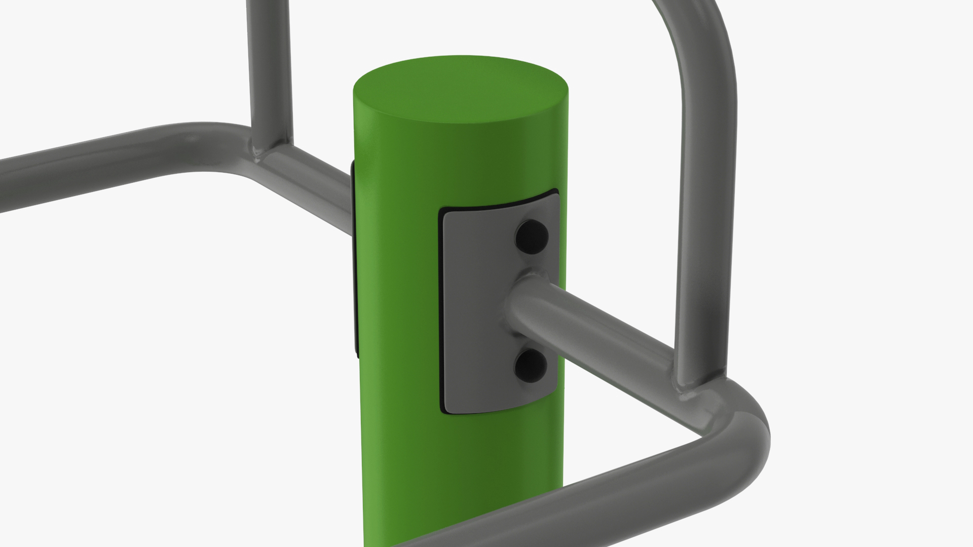 Outdoor Stepper Fitness Equipment Green 3D model