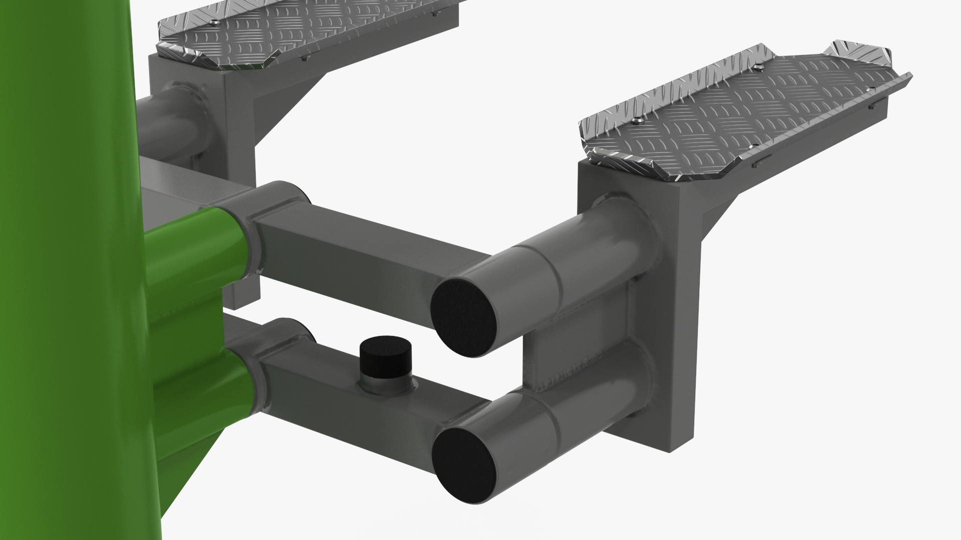 Outdoor Stepper Fitness Equipment Green 3D model
