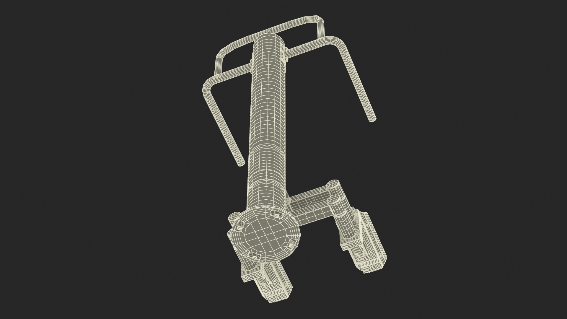Outdoor Stepper Fitness Equipment Green 3D model