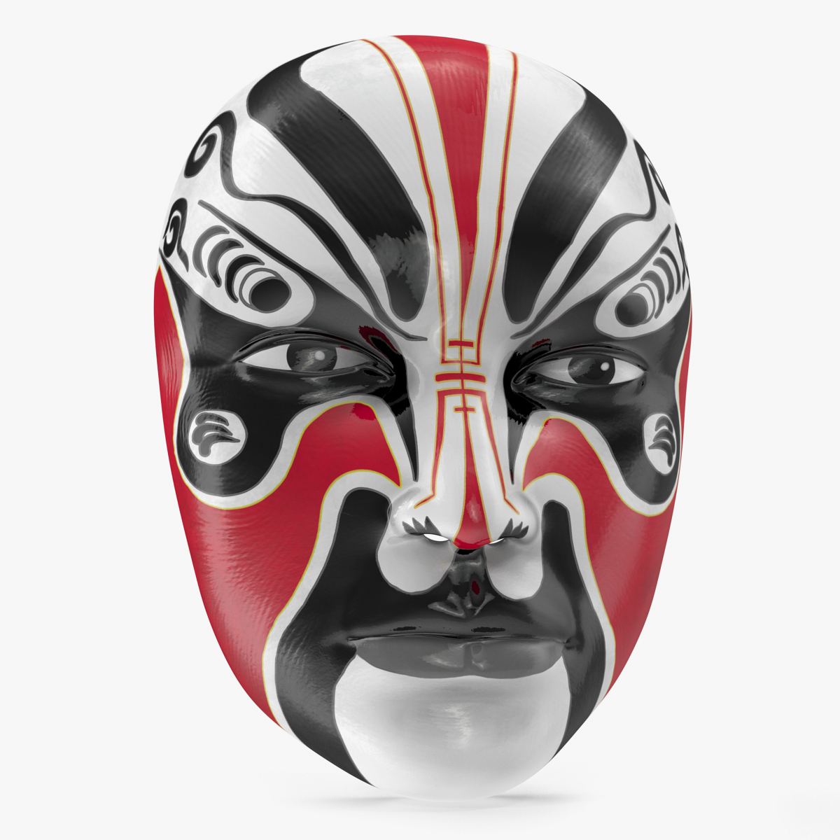 Japanese Male Opera Mask, view 3