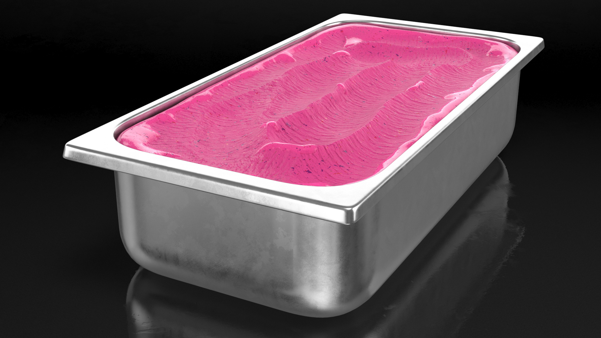 Blueberry Ice Cream Tray 3D model