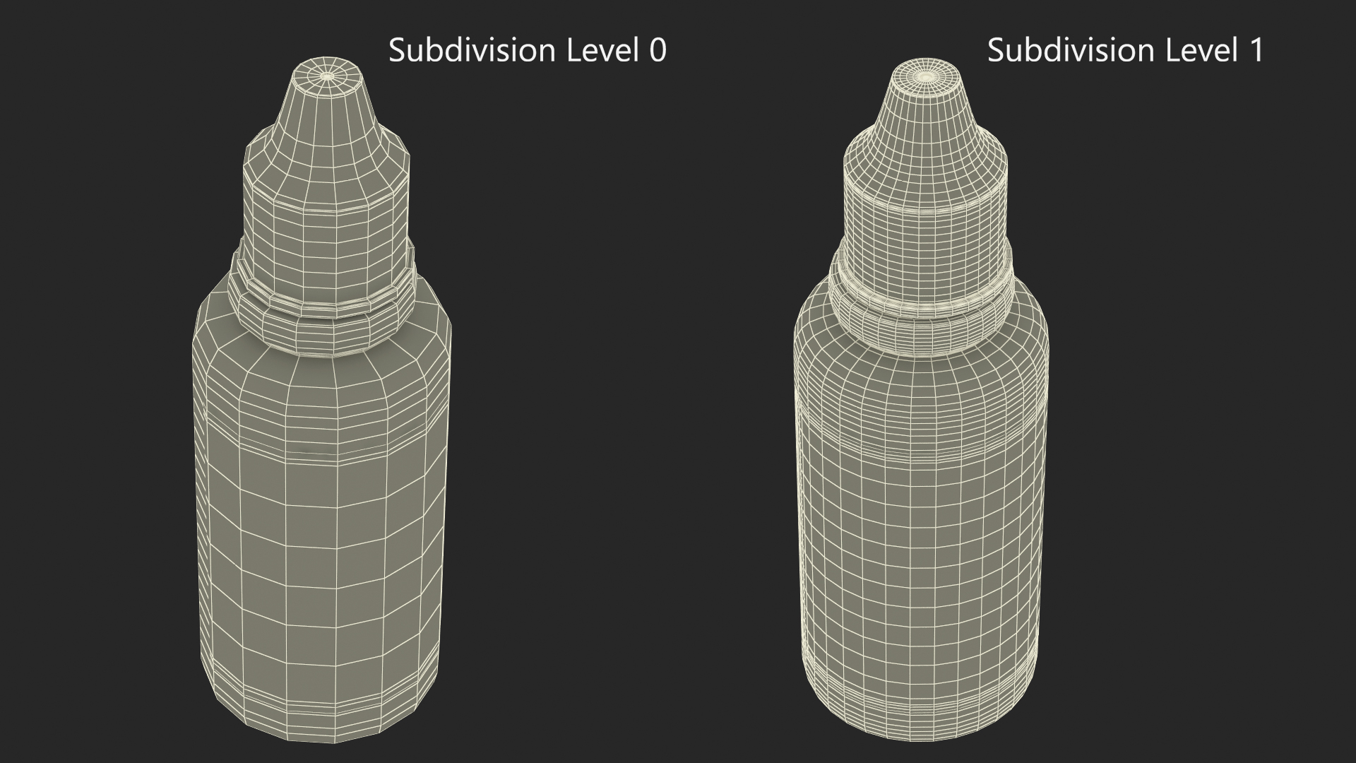 3D Eye Drops Bottle 30ml Mockup model