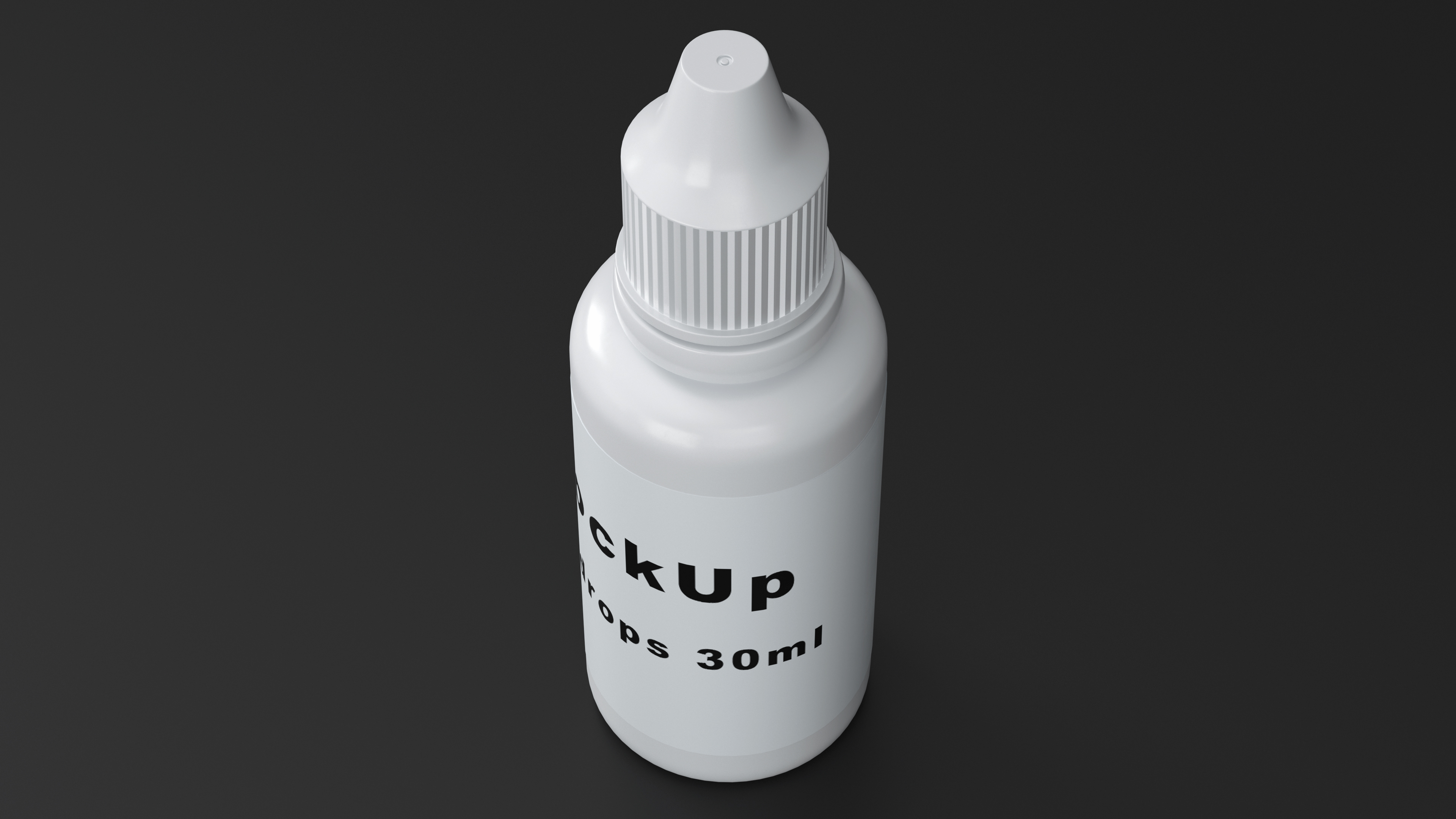 3D Eye Drops Bottle 30ml Mockup model