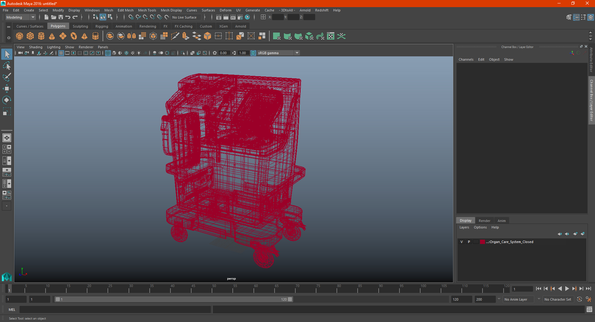 Organ Care System Closed 3D model