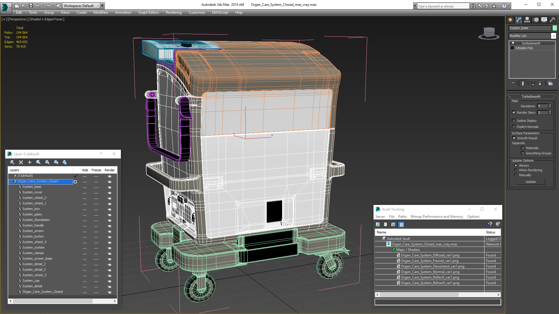 Organ Care System Closed 3D model