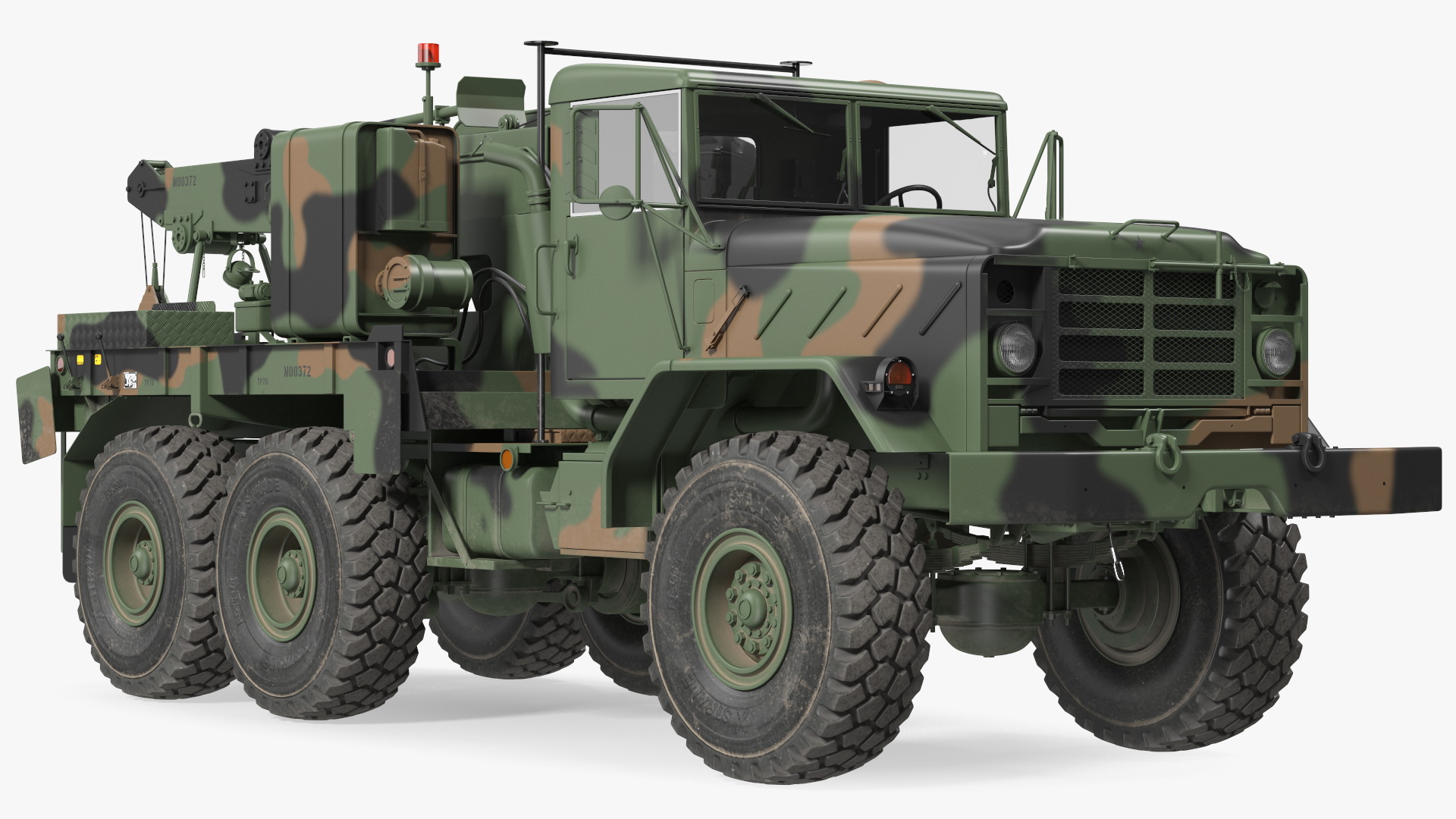 M939 Military Wrecker Green 3D