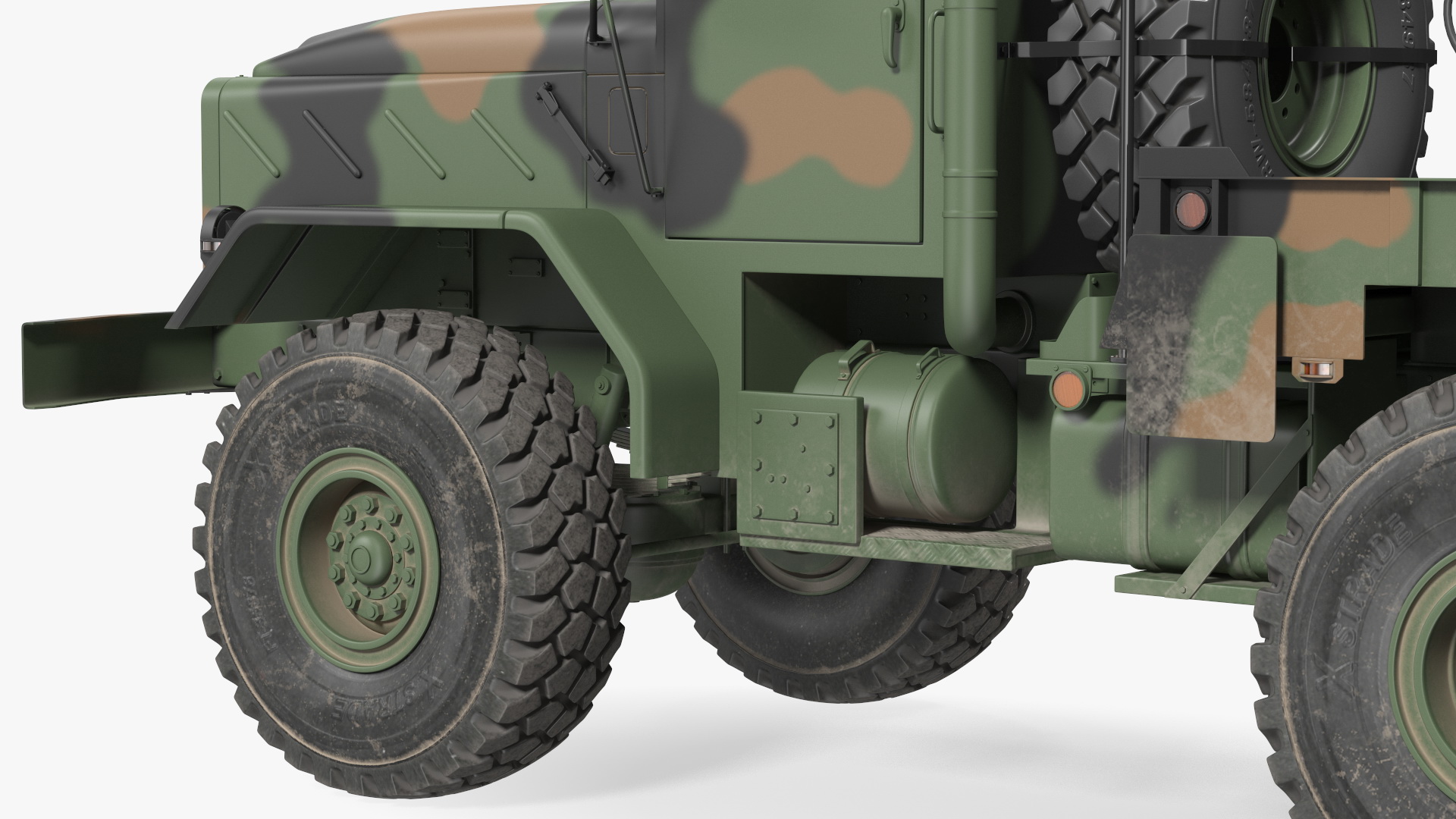 M939 Military Wrecker Green 3D