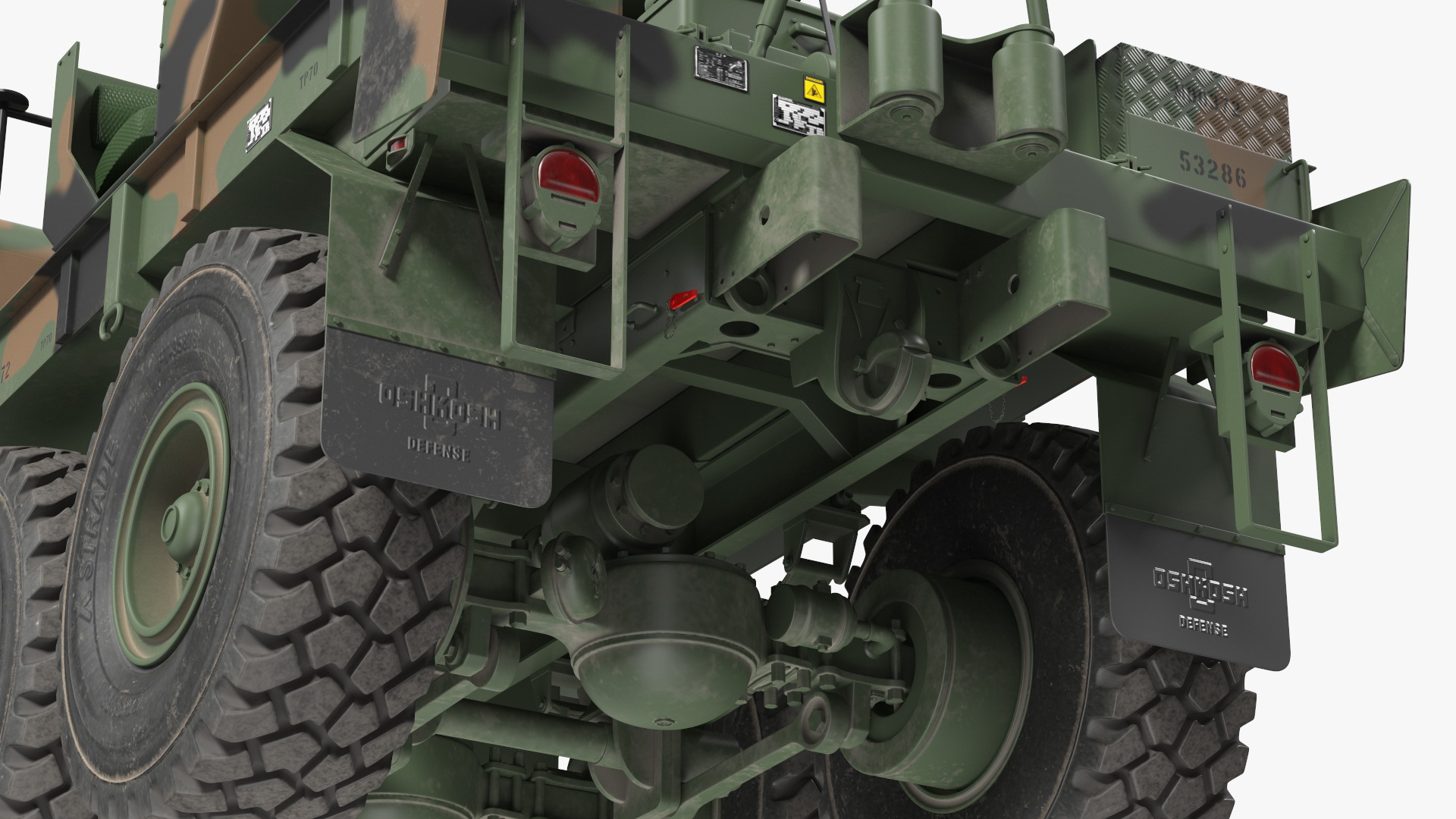M939 Military Wrecker Green 3D