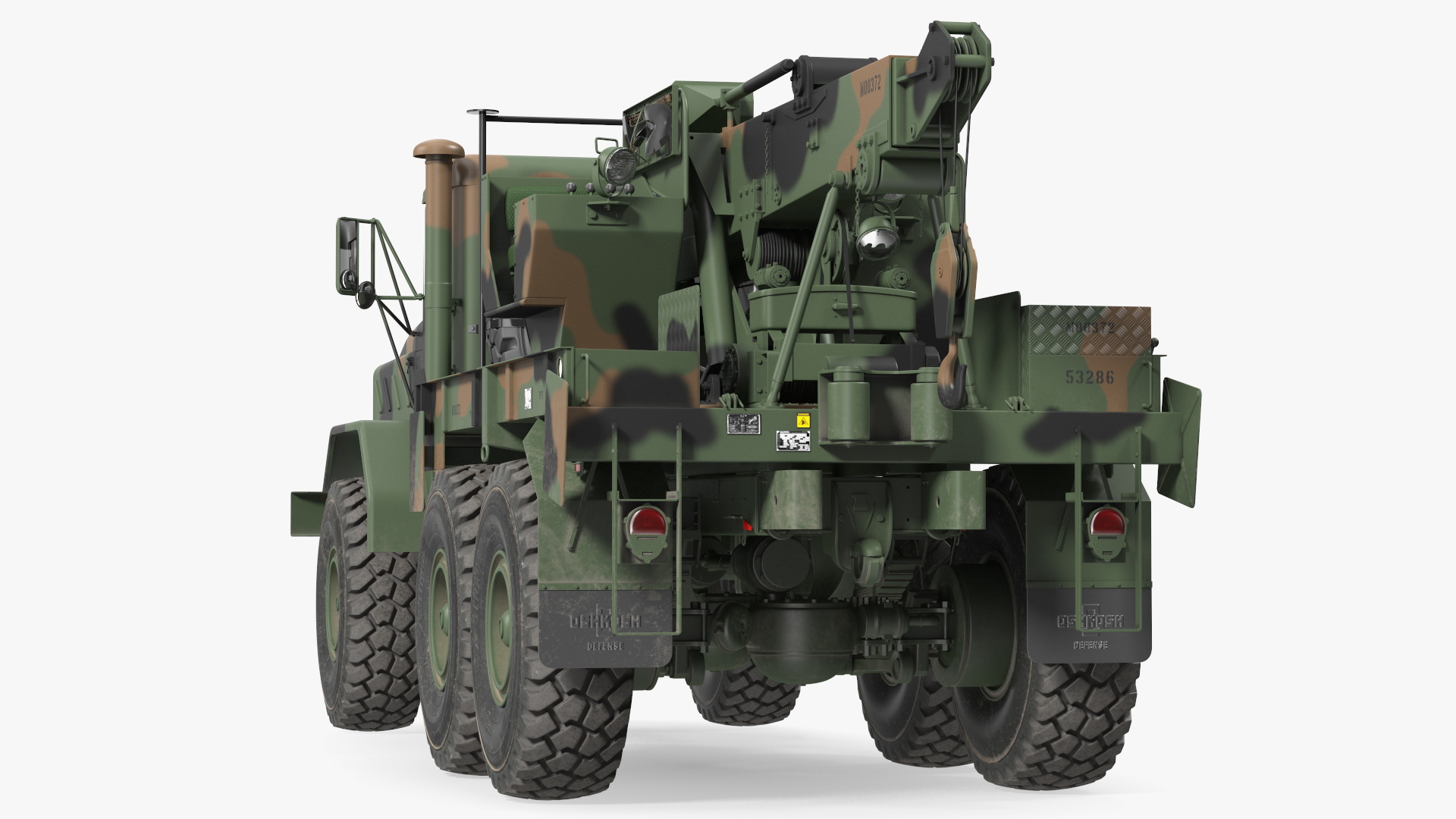 M939 Military Wrecker Green 3D
