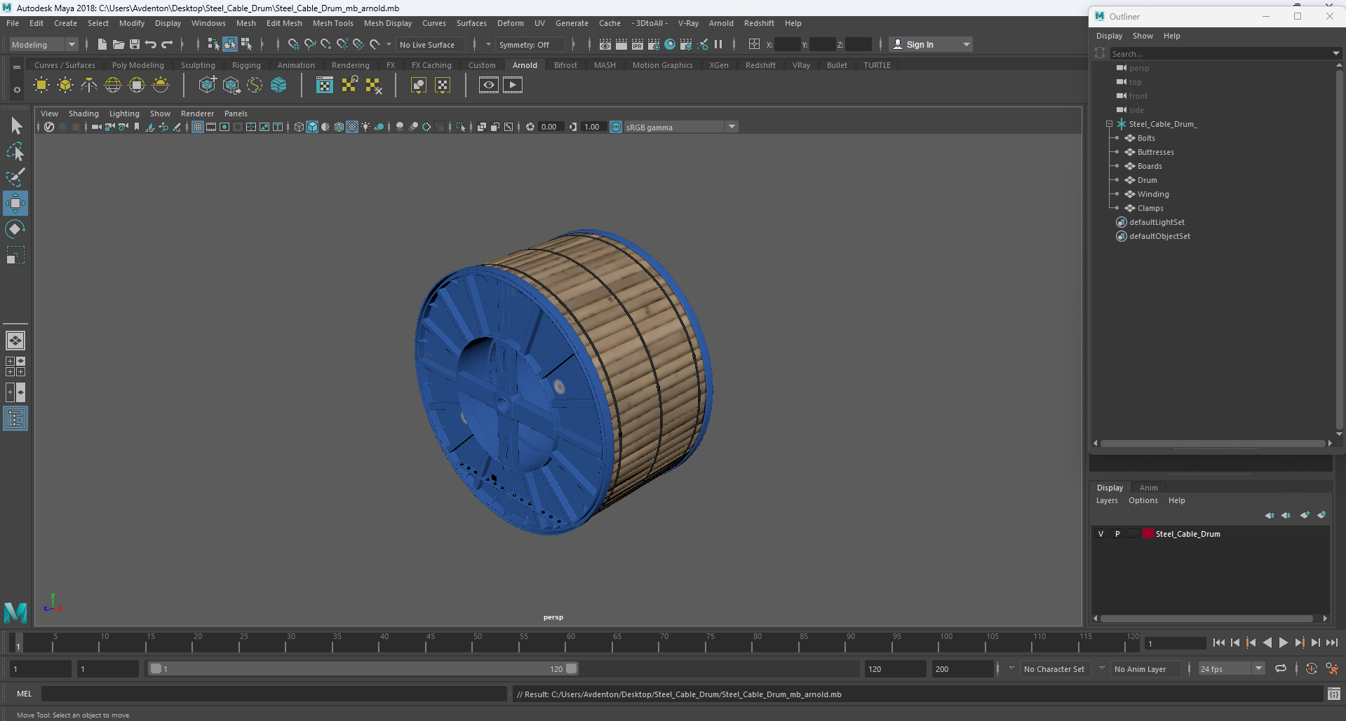 3D Steel Cable Drum