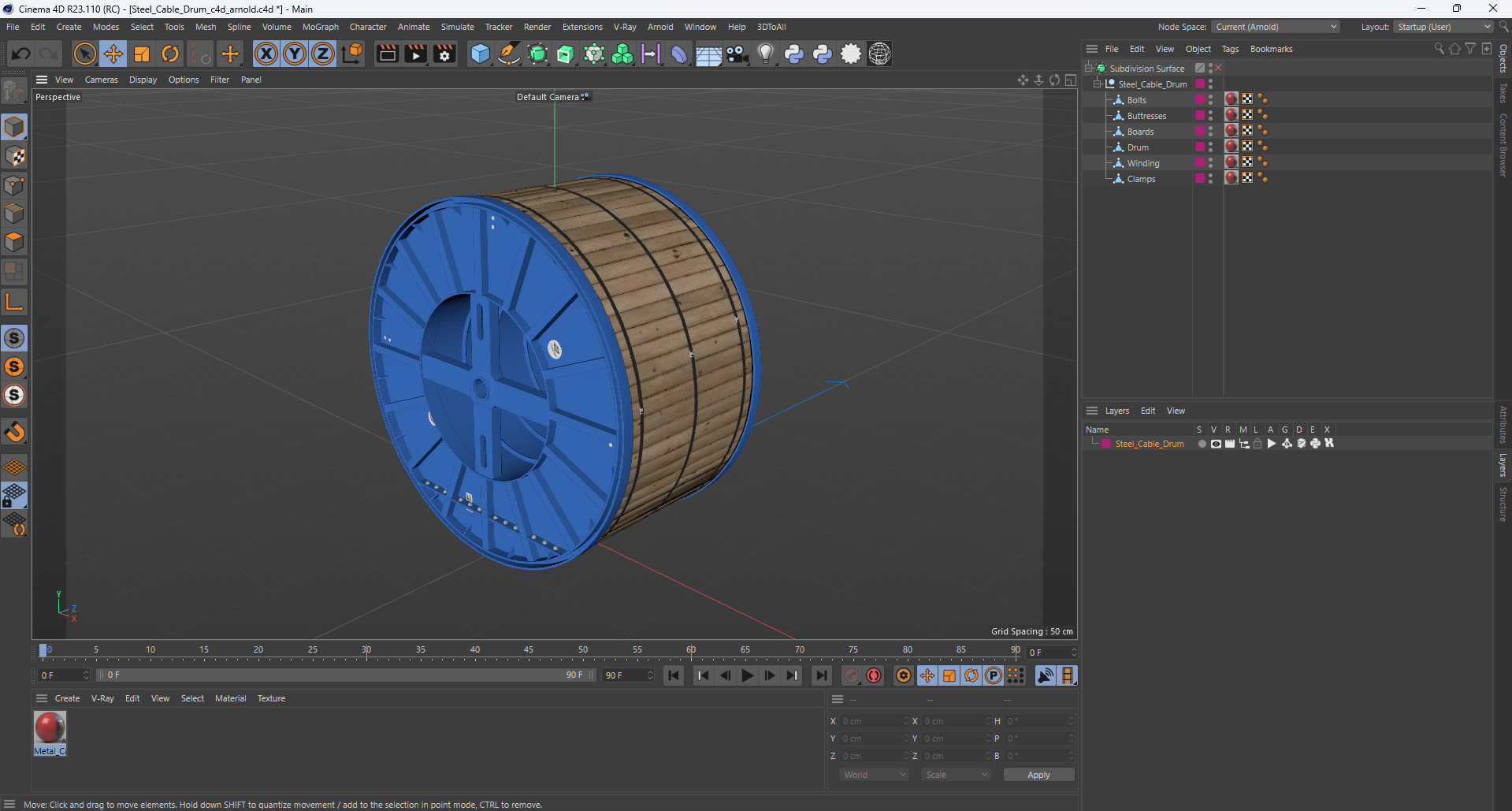 3D Steel Cable Drum