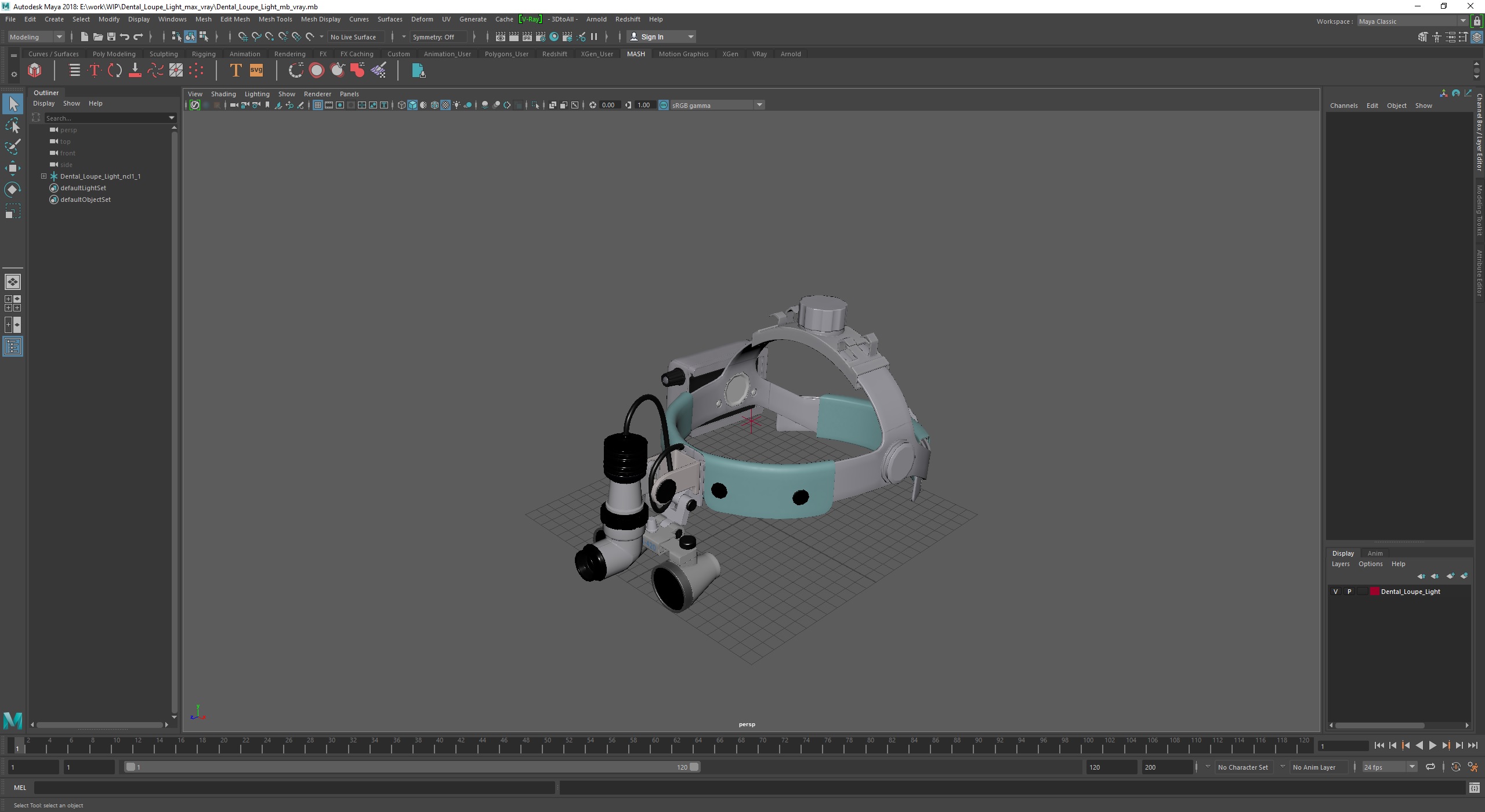 3D Dental Loupe Light model