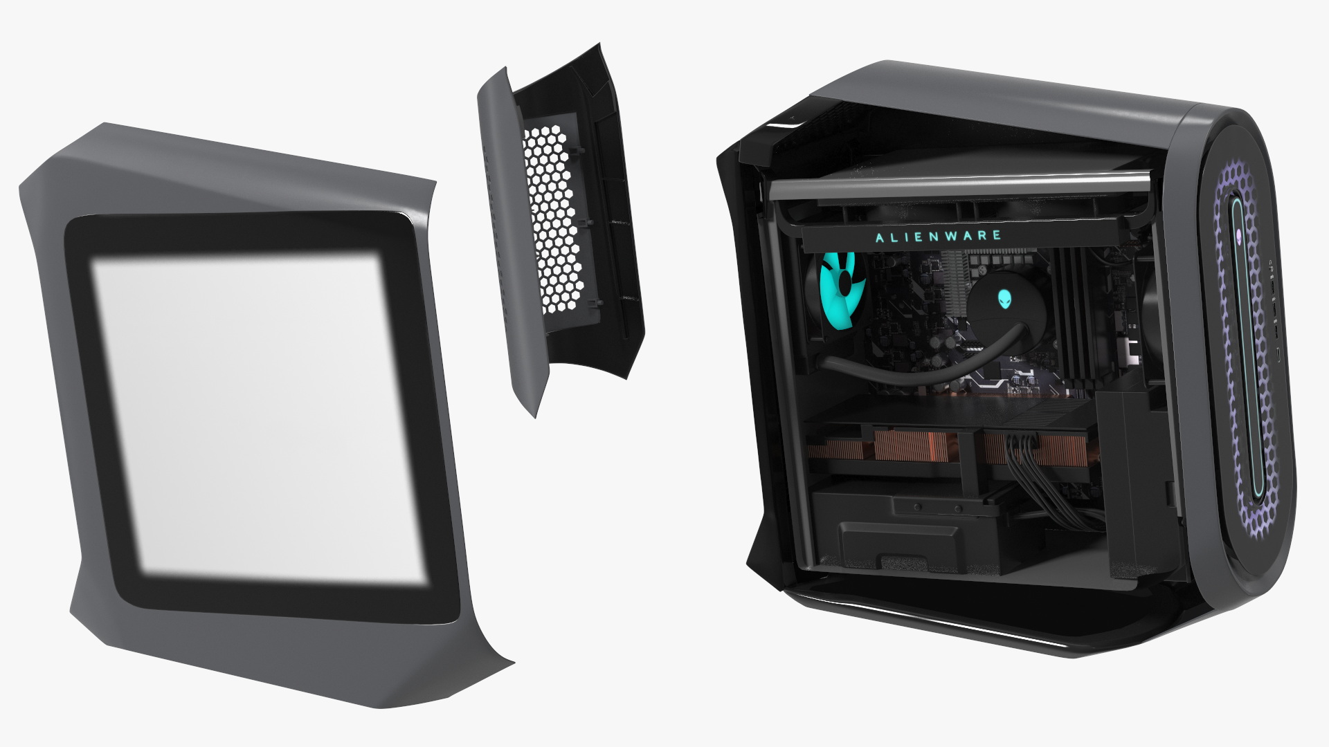 Gaming Desktop Alienware Aurora Black 3D