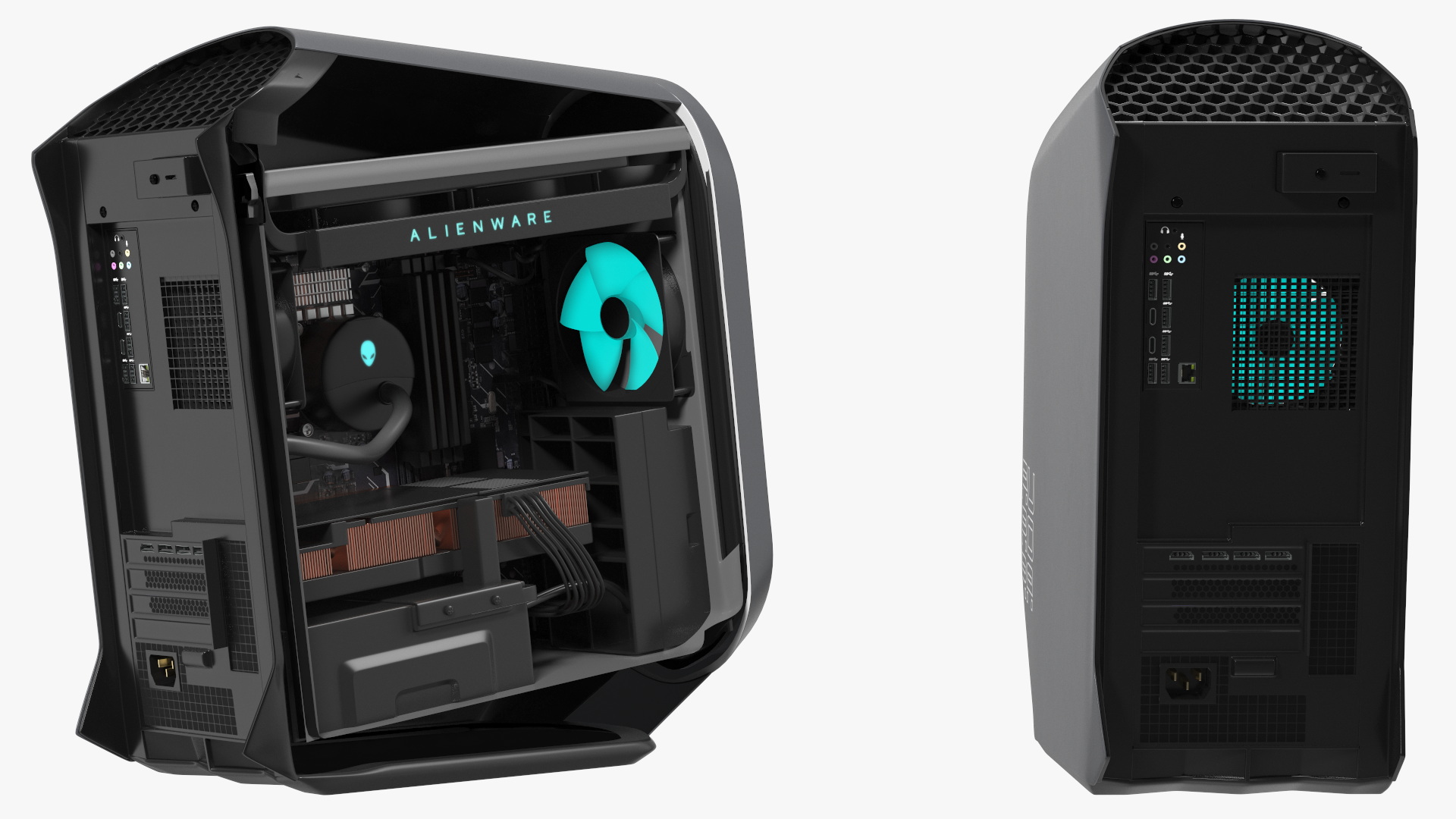 Gaming Desktop Alienware Aurora Black 3D