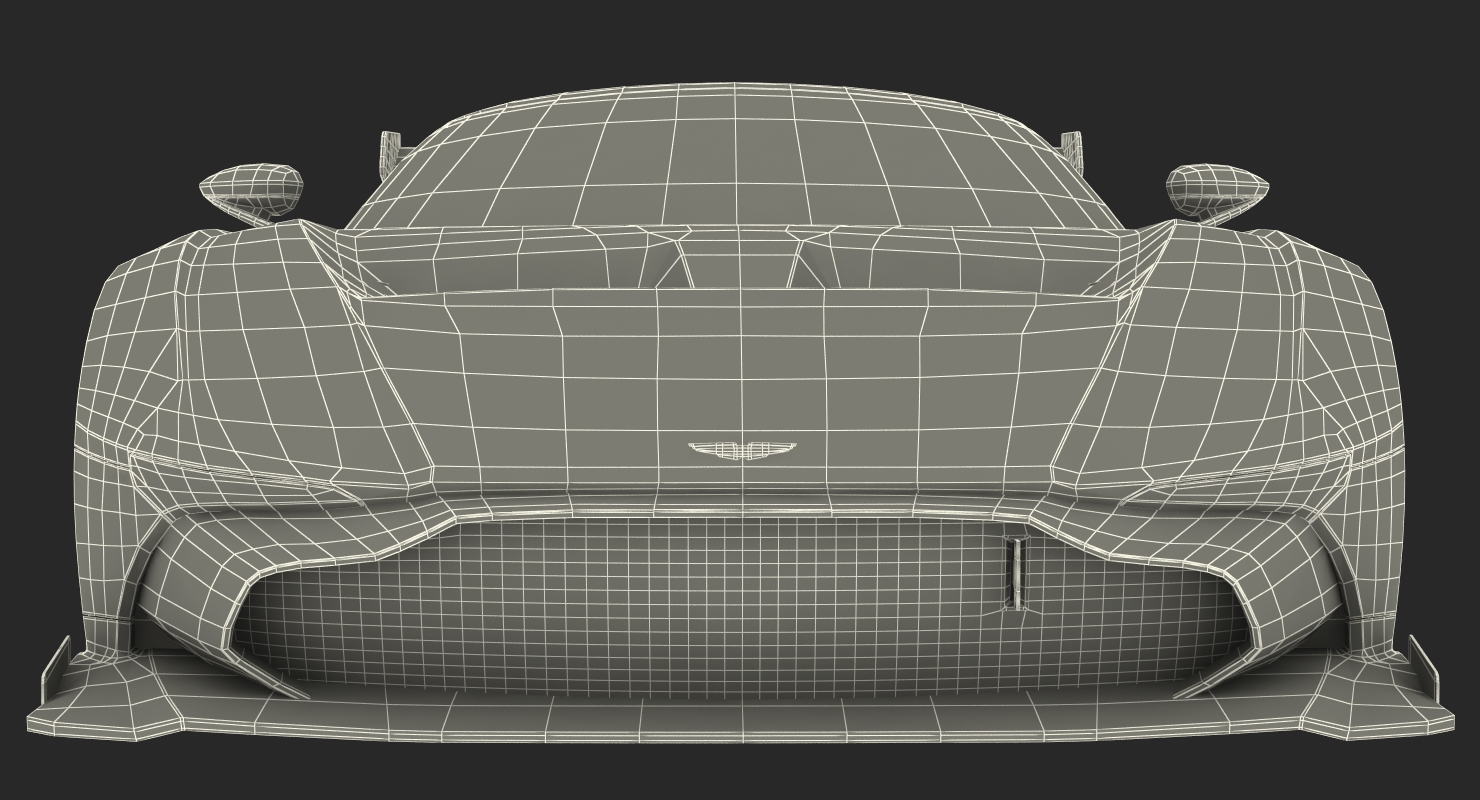 3D model Aston Martin Vulcan 2016 Simple Interior