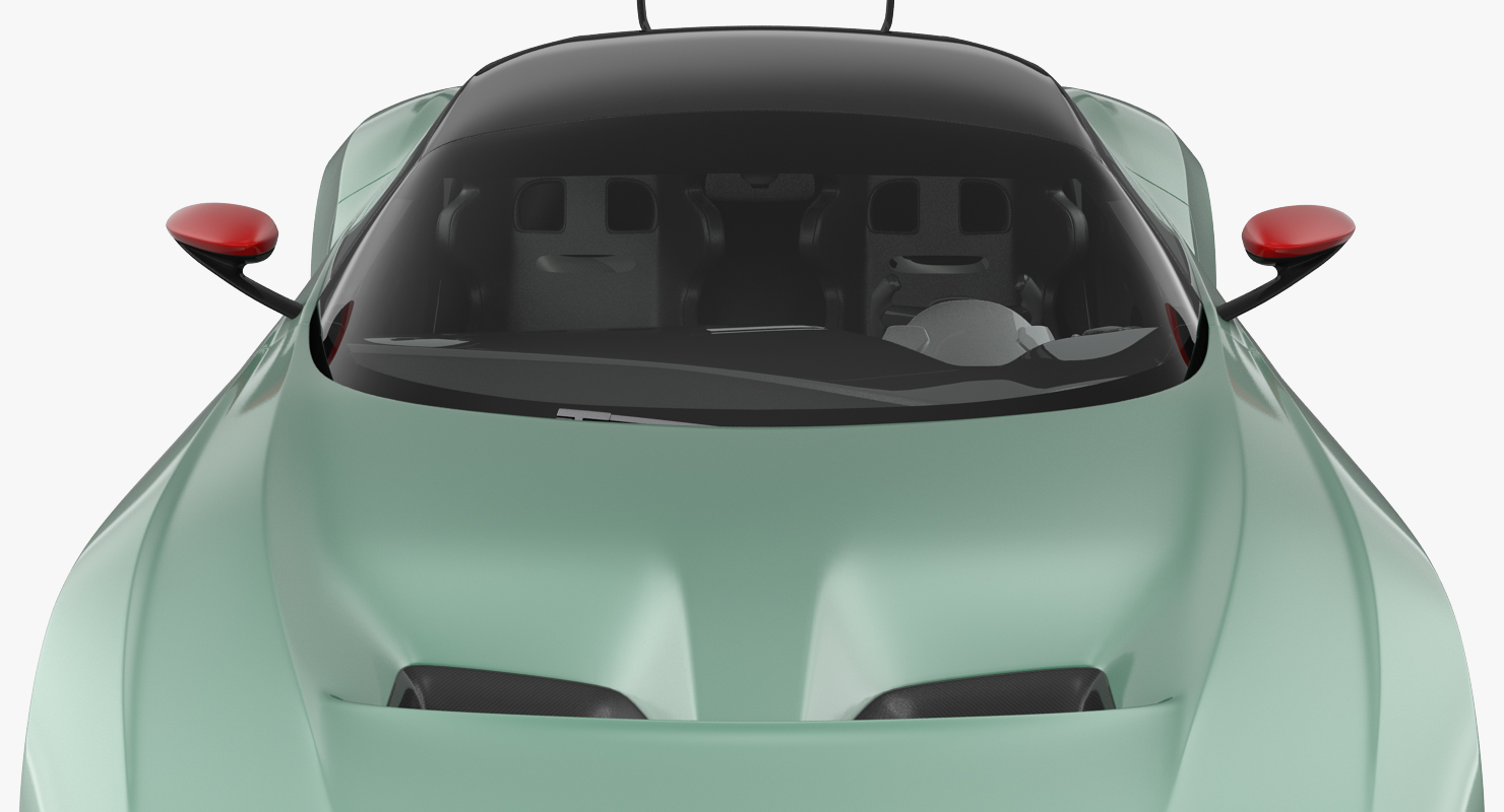 3D model Aston Martin Vulcan 2016 Simple Interior