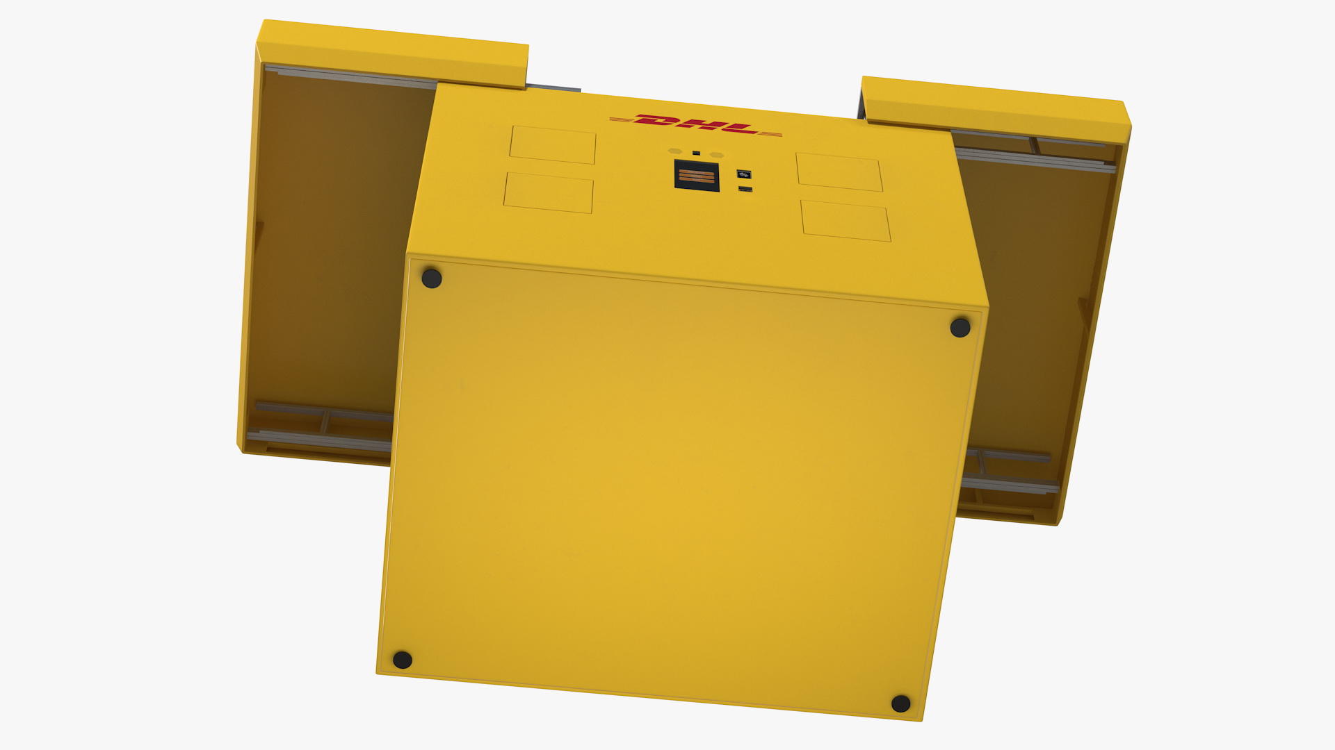 DHL Express Delivery Drone Station 3D model