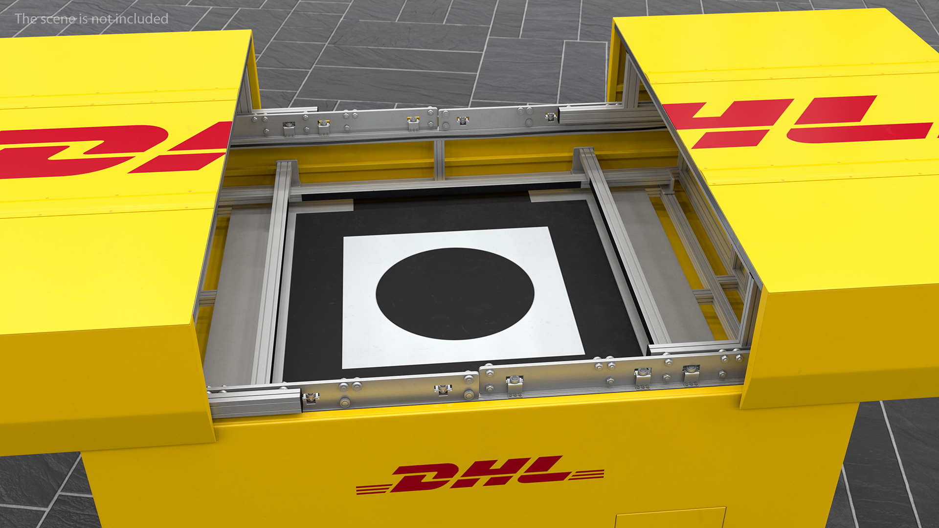 DHL Express Delivery Drone Station 3D model